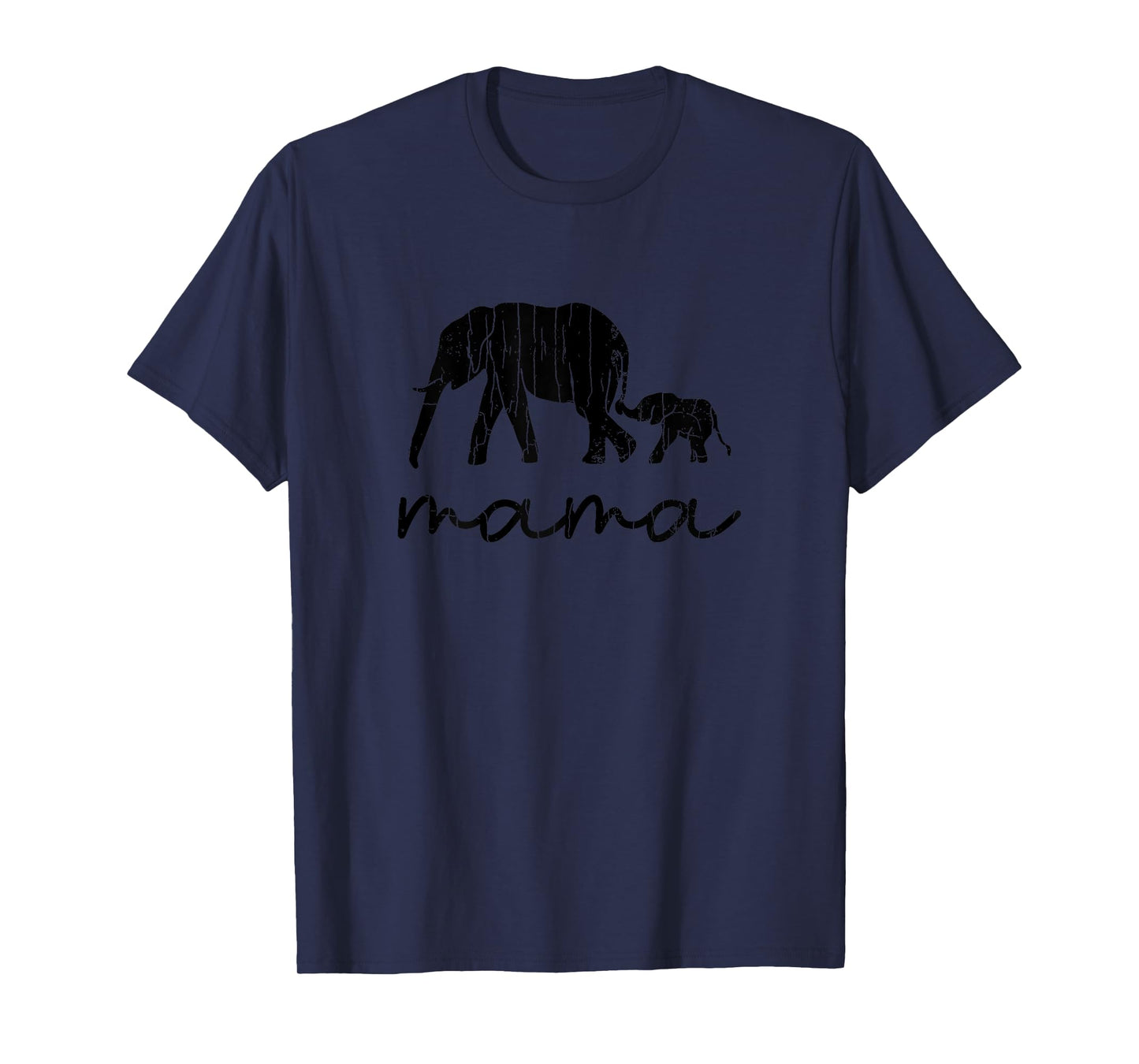 Mama Elephant Funny Elephants Lover Mom Girl Graphic T-Shirt