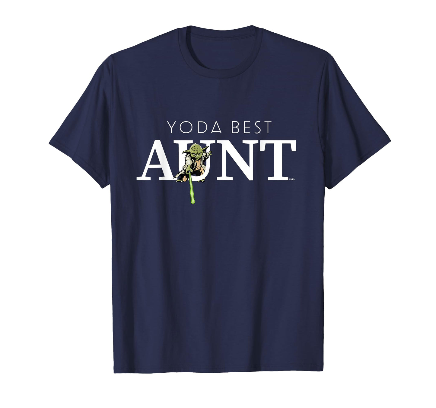 Star Wars Yoda Best Aunt Lightsaber Gift for Family T-Shirt