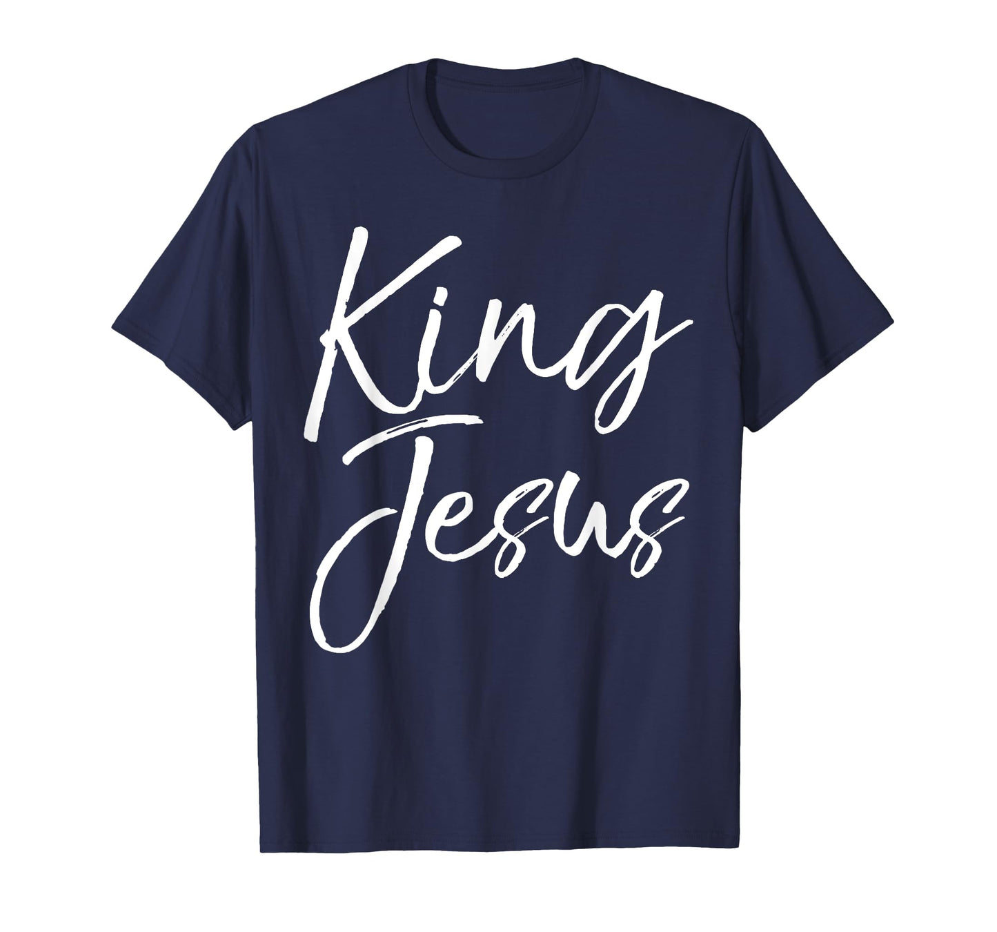 King Jesus Shirt Vintage Bold Cool Christian Royalty Tee