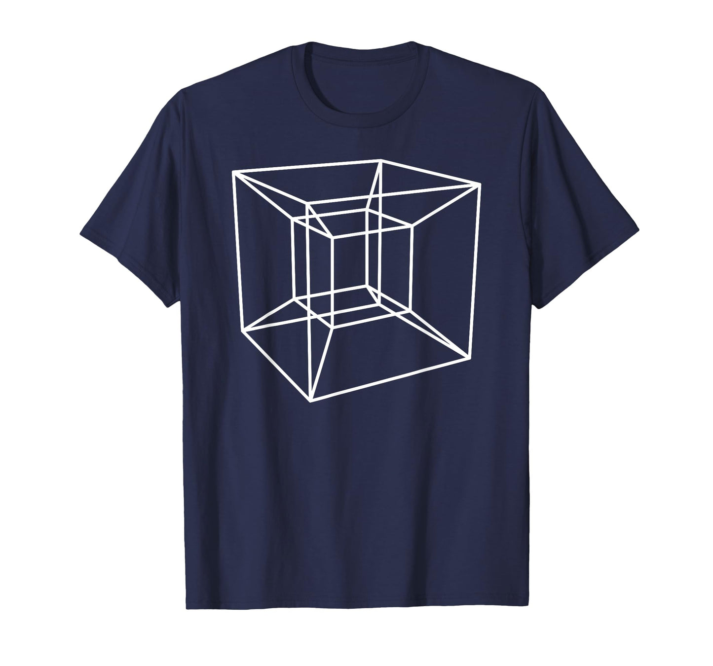Tesseract Hypercube Sacred Geometry T-Shirt