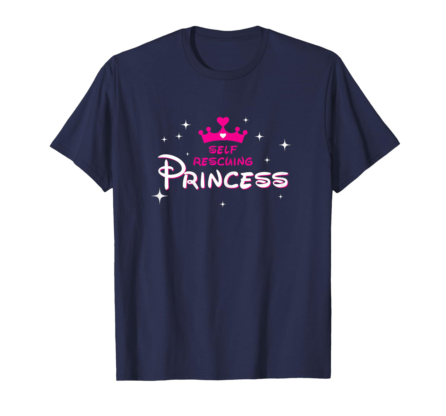 Womens Self Rescuing Princess Shirt | Fun Strong Confident Women