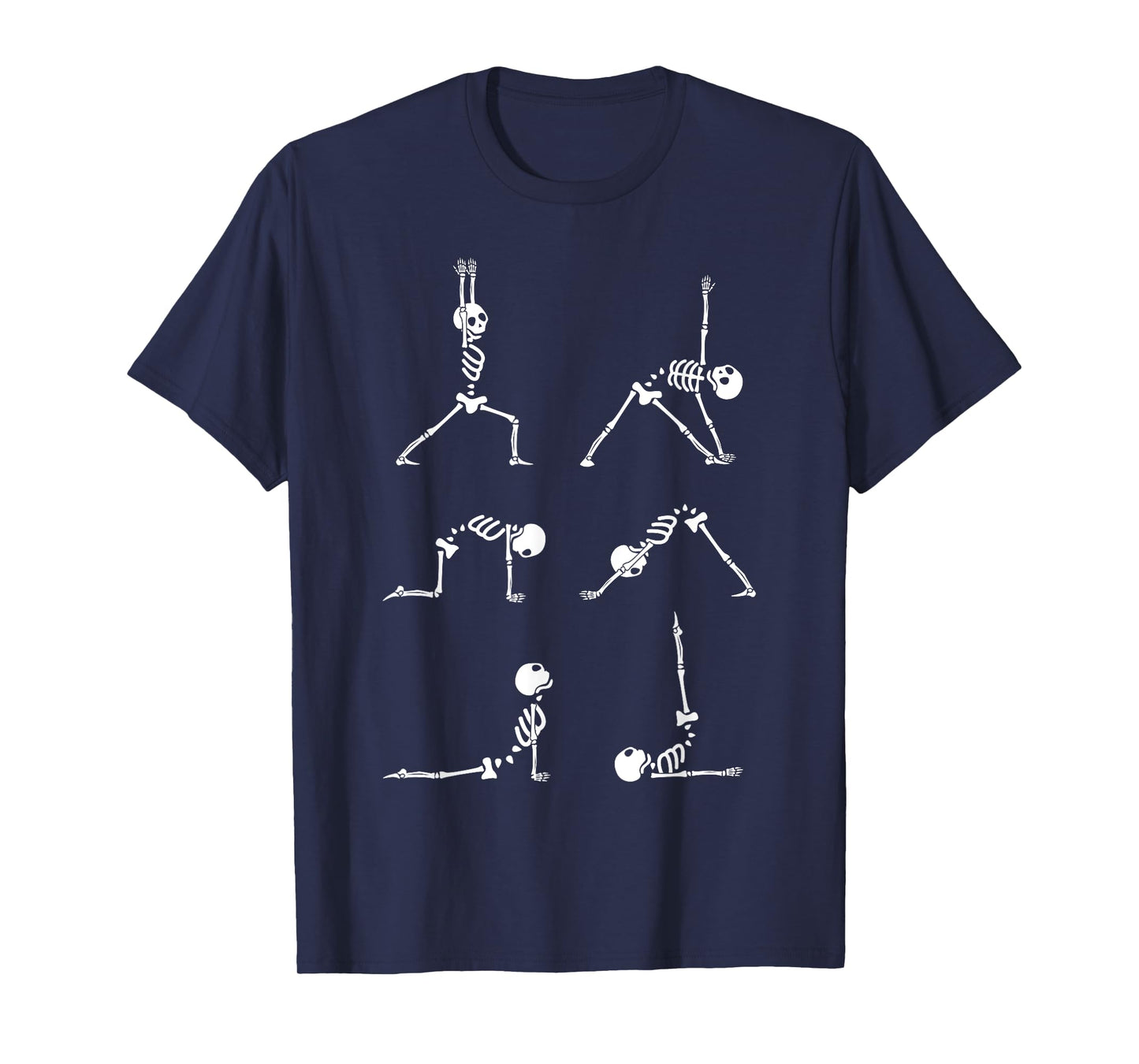 Yoga Skeleton Shirt Funny Halloween Exercise Costume T-Shirt
