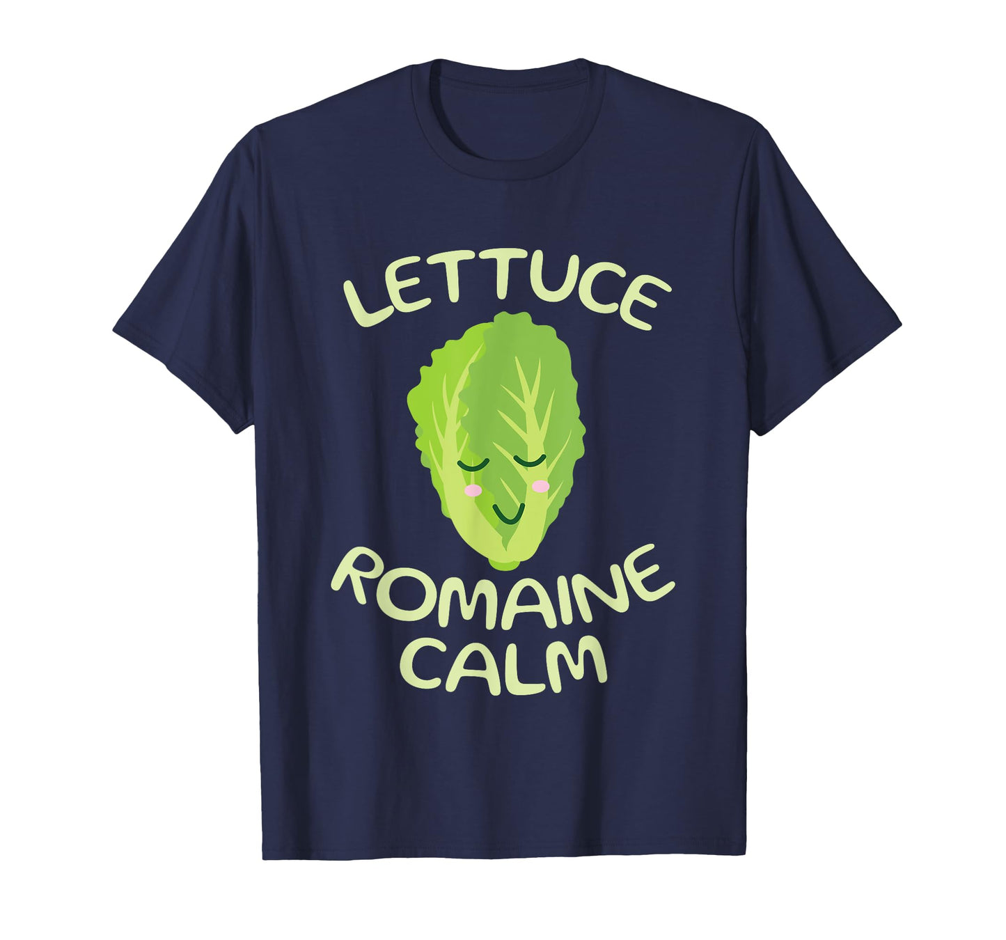 Vegan Vegetarian Unique Gifts Apparel Vegan Lettuce Romaine Calm Funny Vegetarian Vegetables Yoga T-Shirt