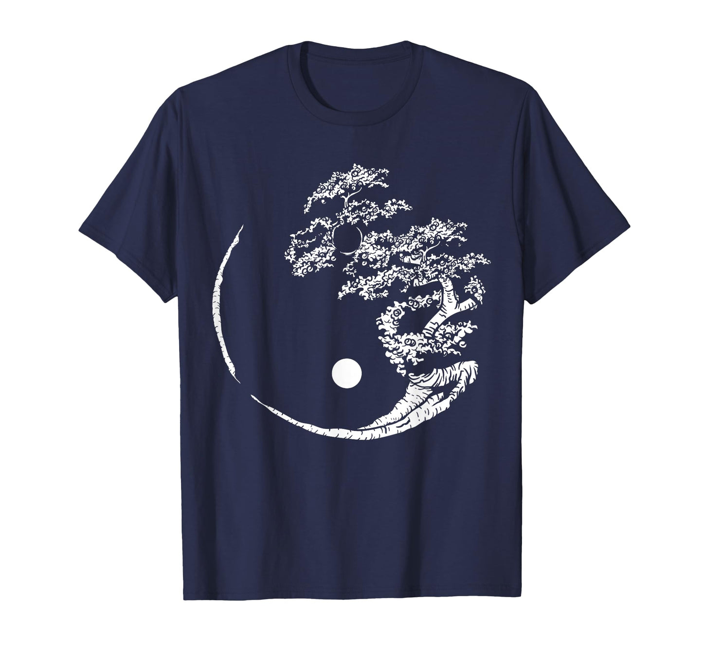 Mandala Yin Yang Bonsai Tree Funny Hippie Gift For Men Women T-Shirt