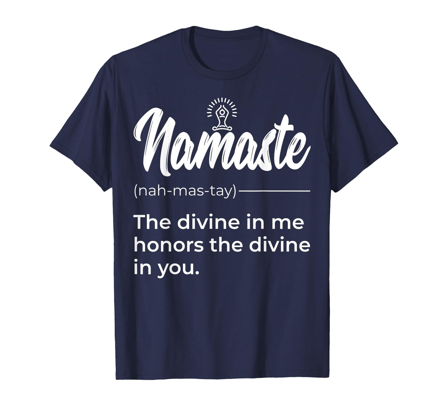 Namaste Buddha Lotus Definition Quotes Yoga Lover T-Shirt
