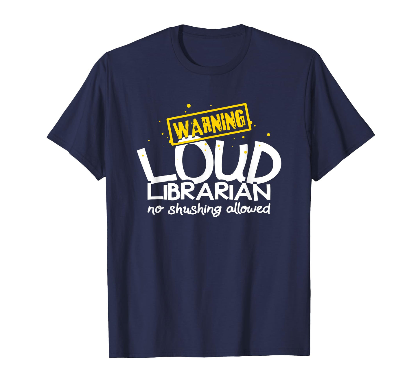 Warning Loud Librarian Library Bookkeeper Book reading T-Shirt