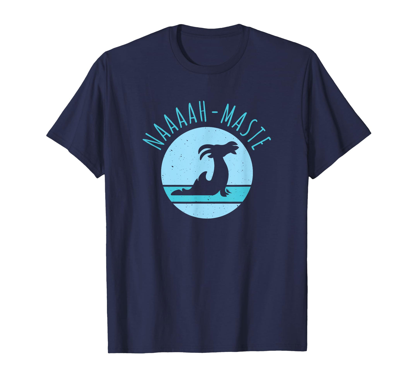 Funny Naaaah-maste Goat Yoga Namaste T-Shirt, Small, Black