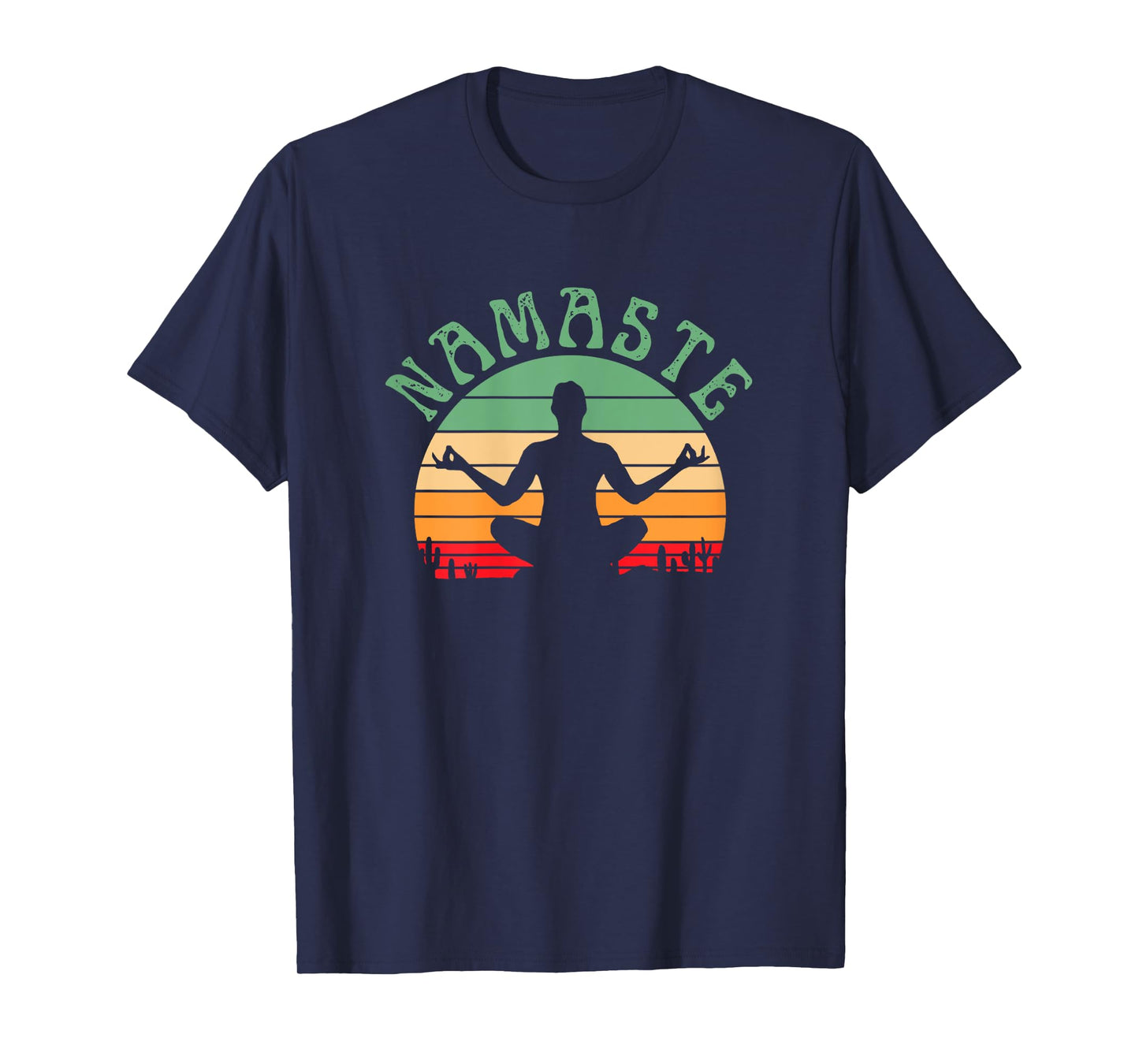Namaste Yoga Poses Zen Fitness Women Workout Wear T-Shirt