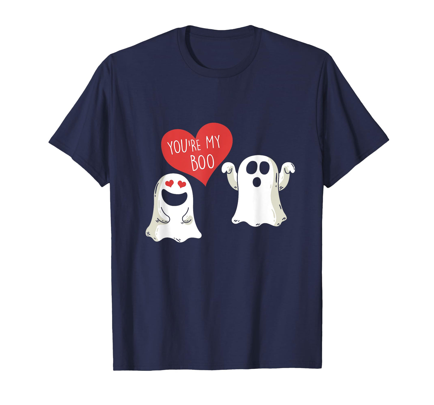 Cute Ghost Couple Boo To You Halloween Du bist mein Boo T-Shirt