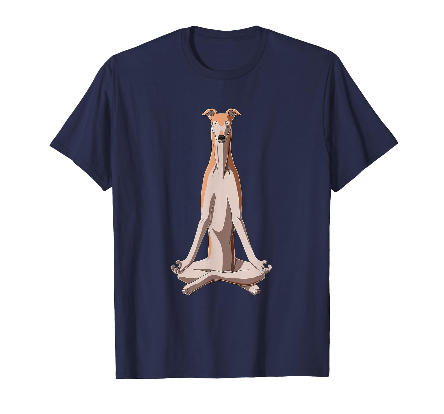 Funny Yoga Dog Greyhound T-Shirt for Men Women Kids