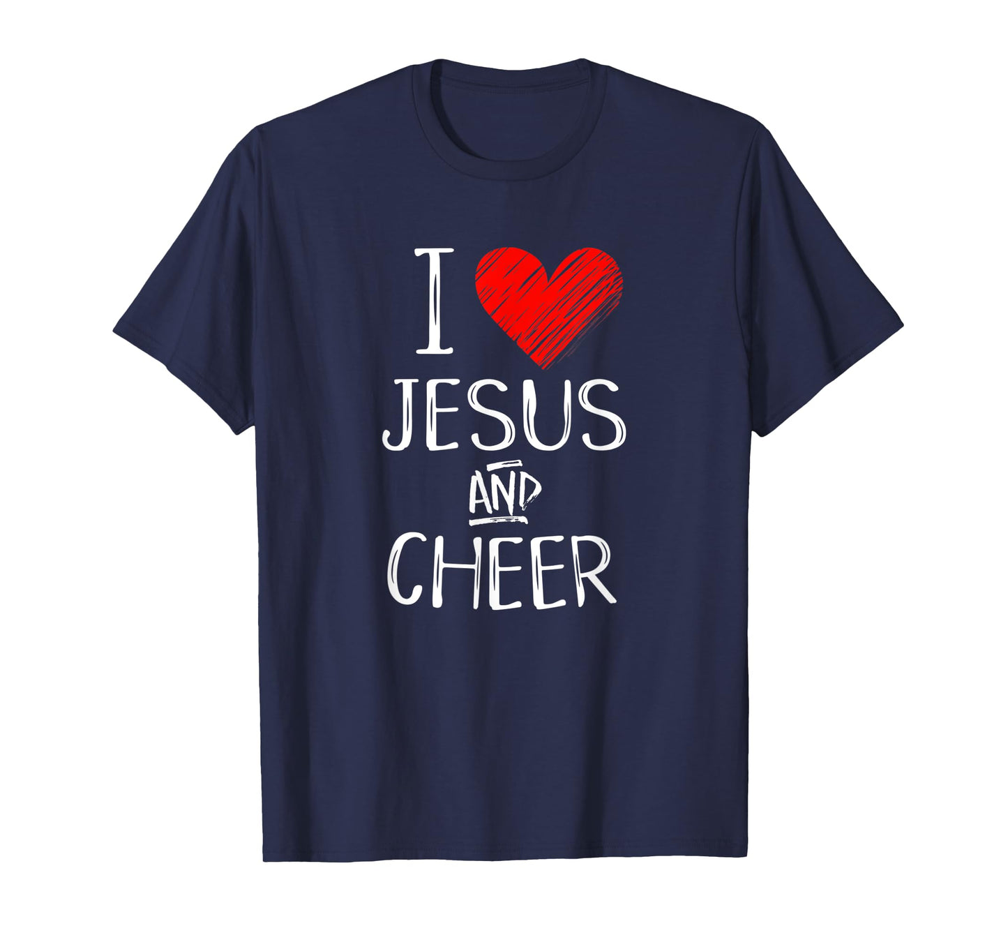 I Love Jesus And Cheer Christian Cheerleading Sport Shirt