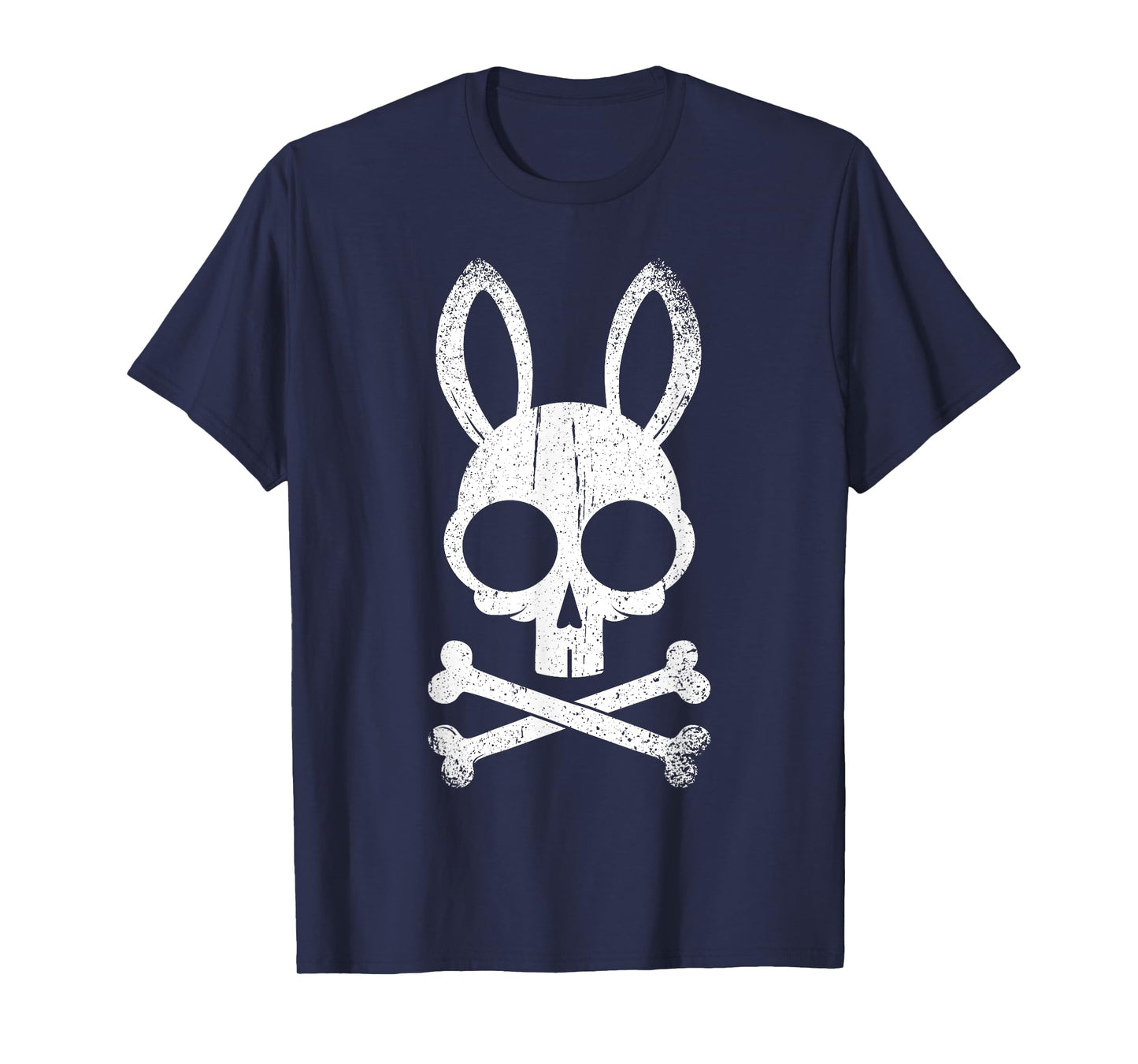 Jolly Roger Funny Bunny Skull Crossbones Egg Hunt Easter Day T-Shirt
