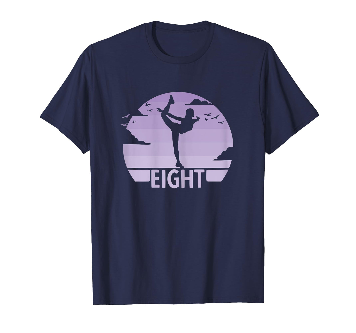 8th Birthday Gymnast Dancer 8 Years Girl Gymnastics T-Shirt