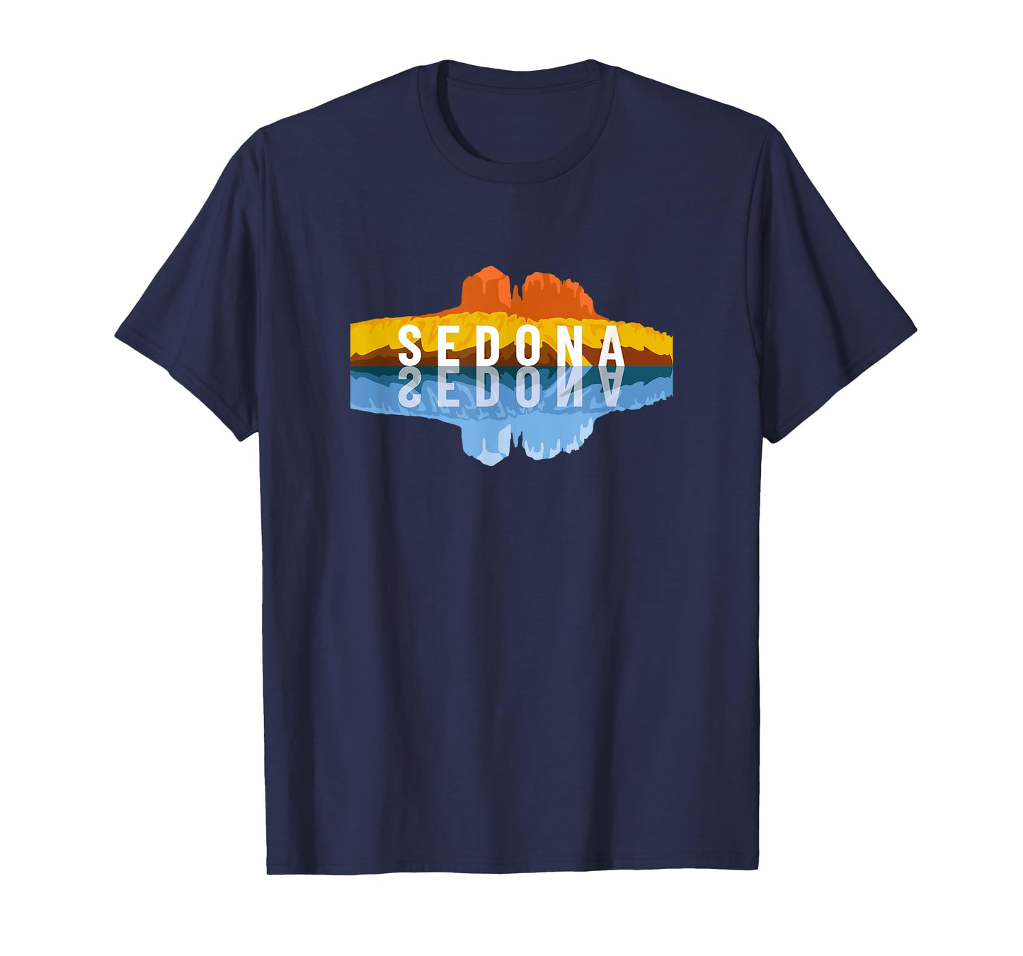 Sedona Arizona Mountain Reflections - Arizonan Climbing T-Shirt