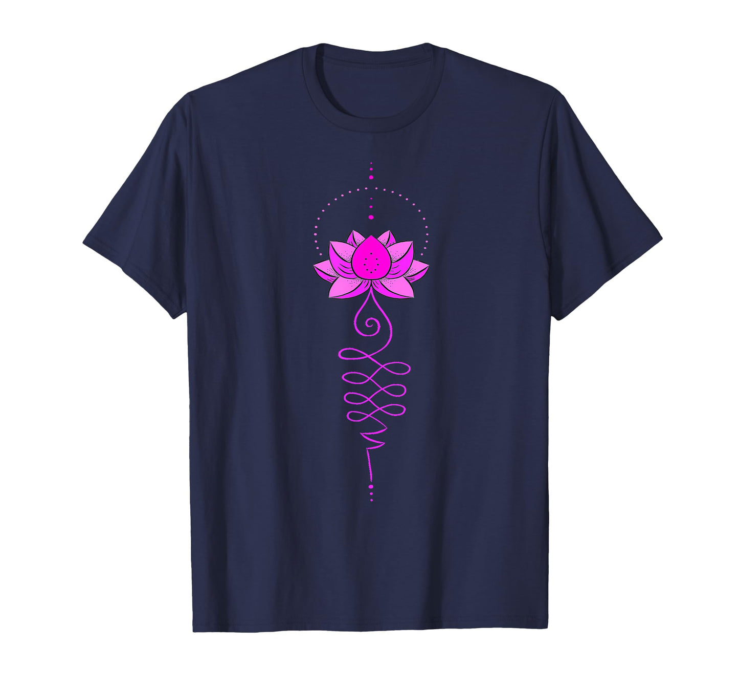 Unalome Tattoo Lotus Flower Tree Meditation Boho Zen Yoga T-Shirt