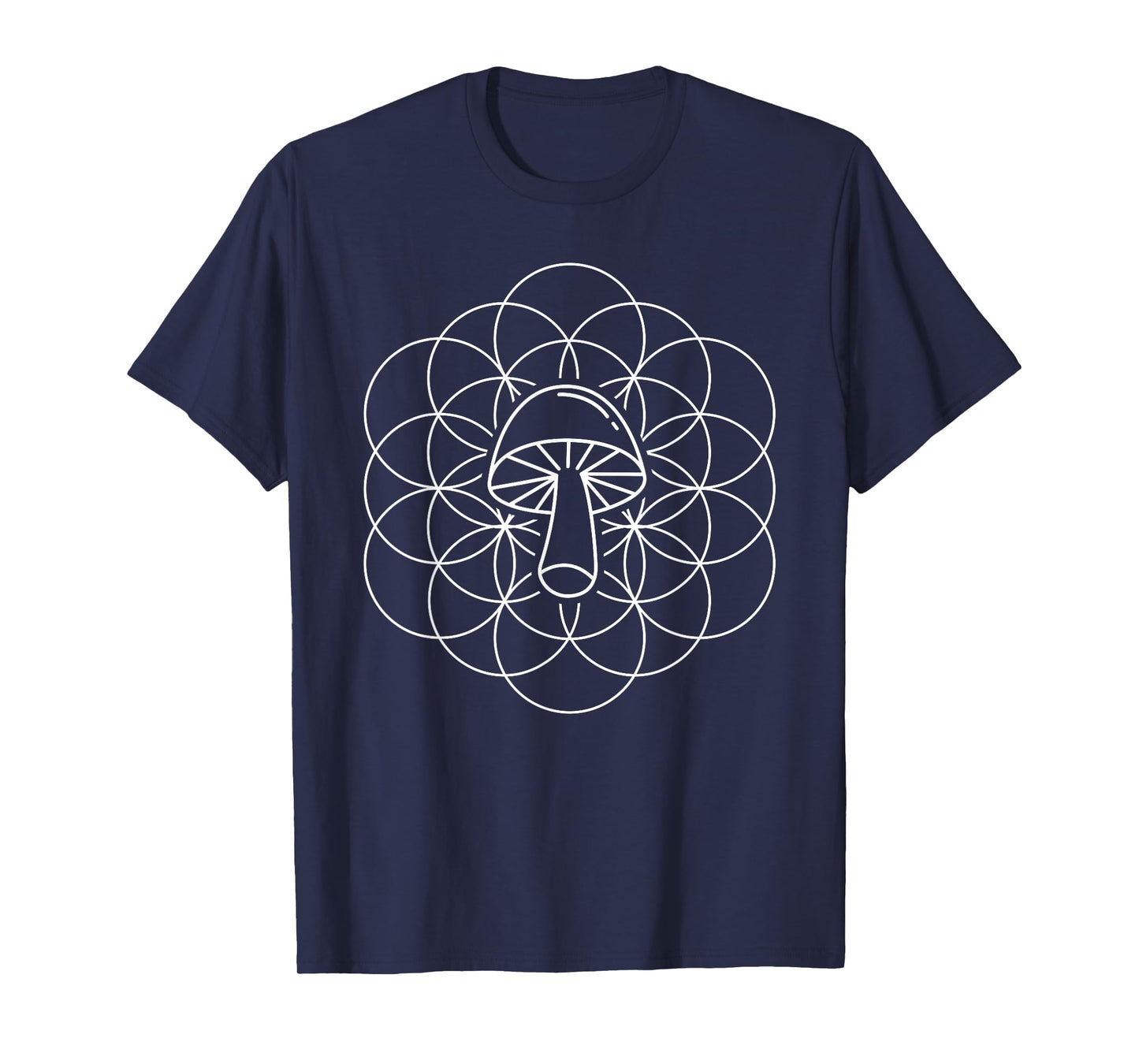 Sacred Geometry Mushroom Mycology T-Shirt T-Shirt