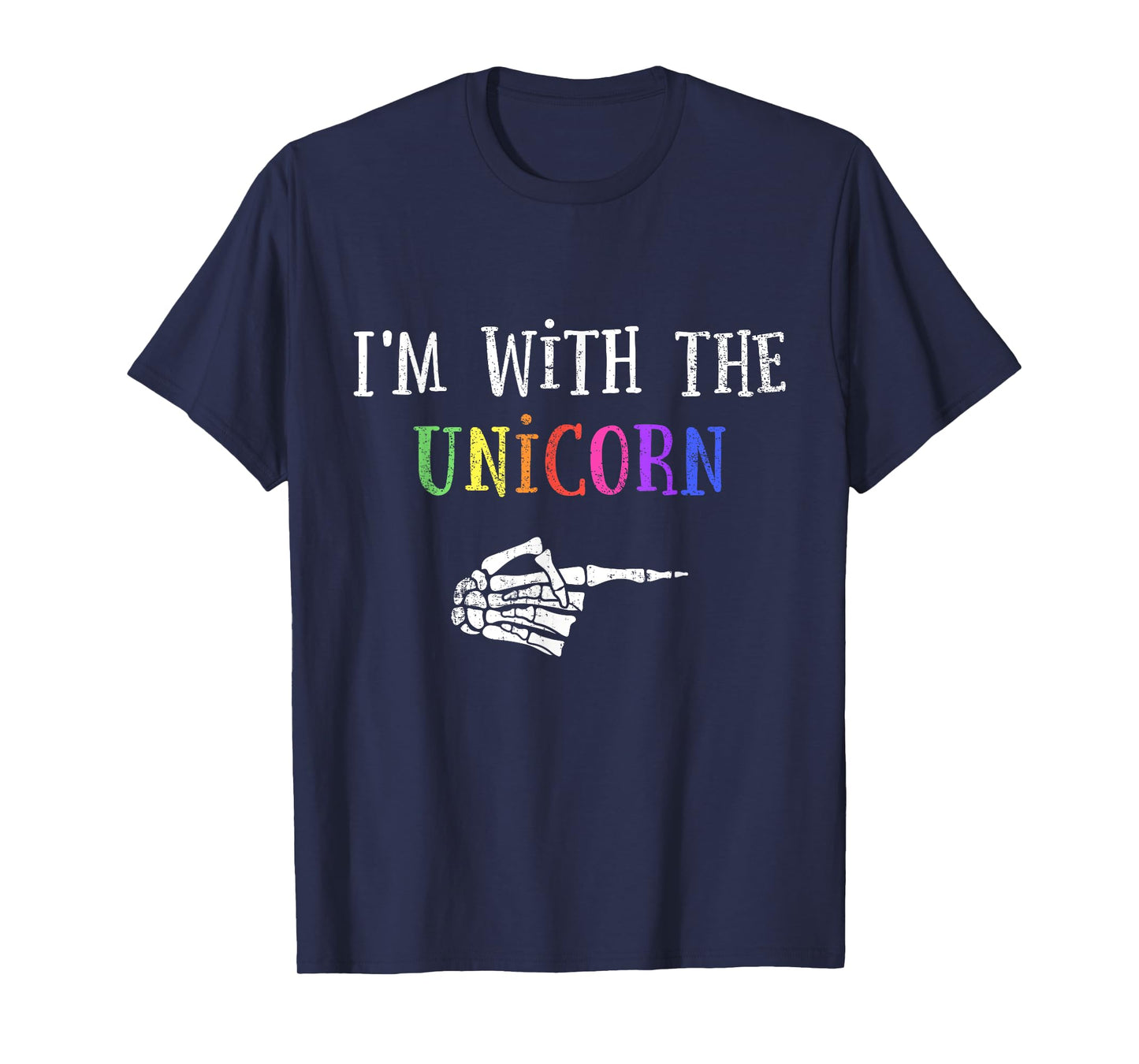 Im with unicorn matching partner couple costume halloween T-Shirt