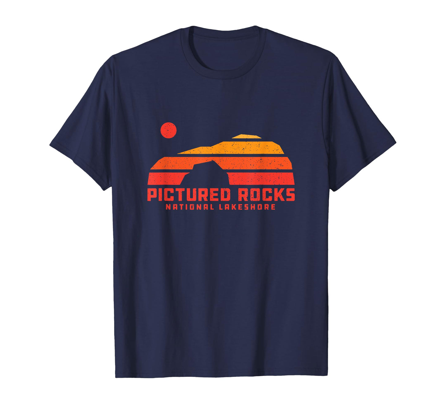 Lover’s Leap Sanstone Cliffs Pictured Rocks Michigan 70s 80s T-Shirt