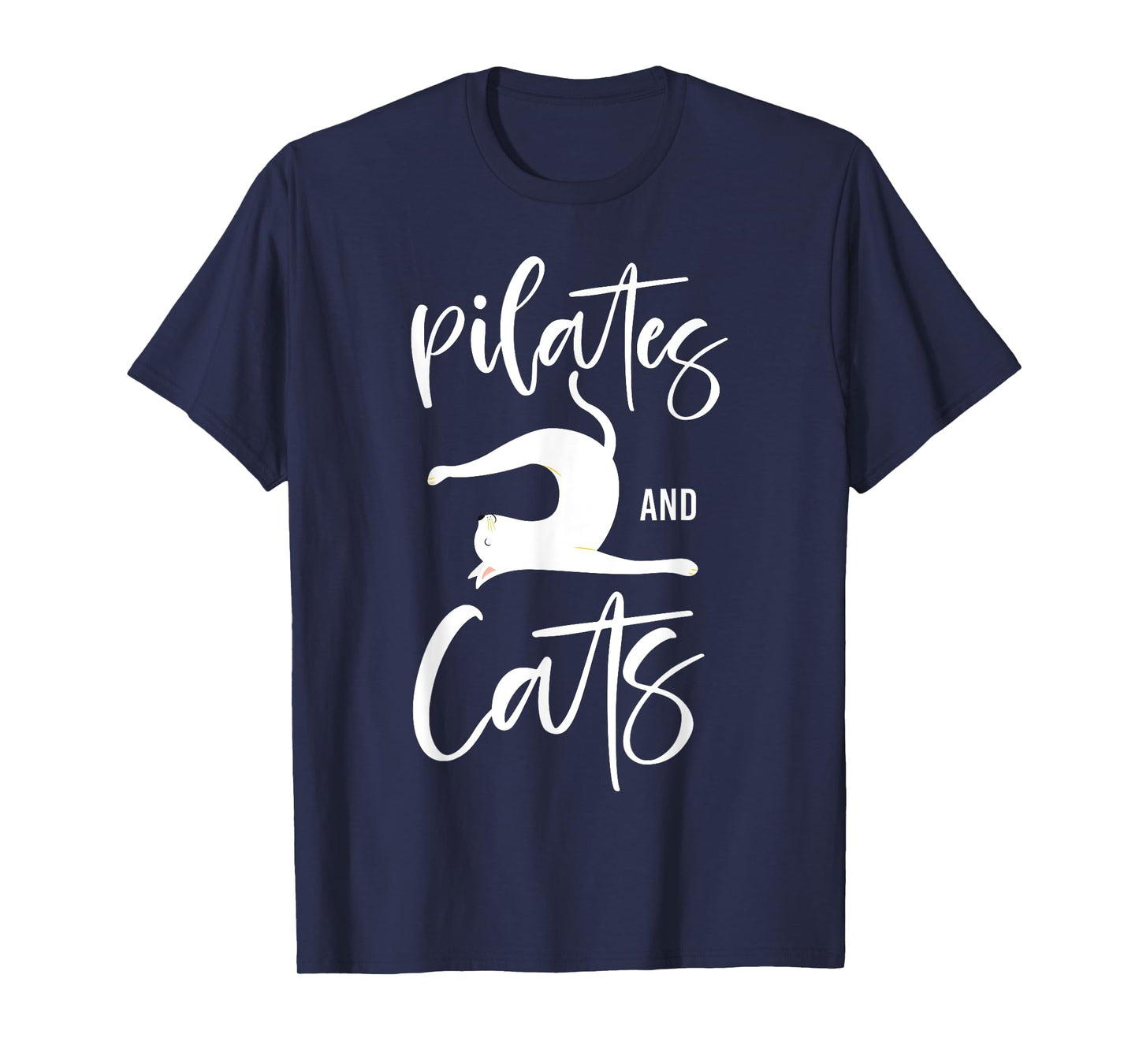 Pilates Instructor Teacher Cat Pilates And Cats T-Shirt for Men Women Girls Kids