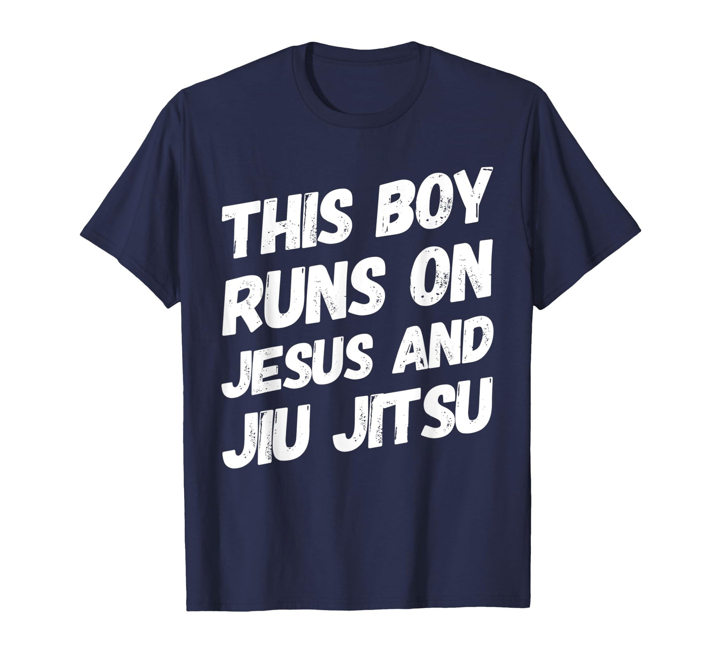This Boy Runs On Jesus And Jiu Jitsu Christian Gift T-Shirt
