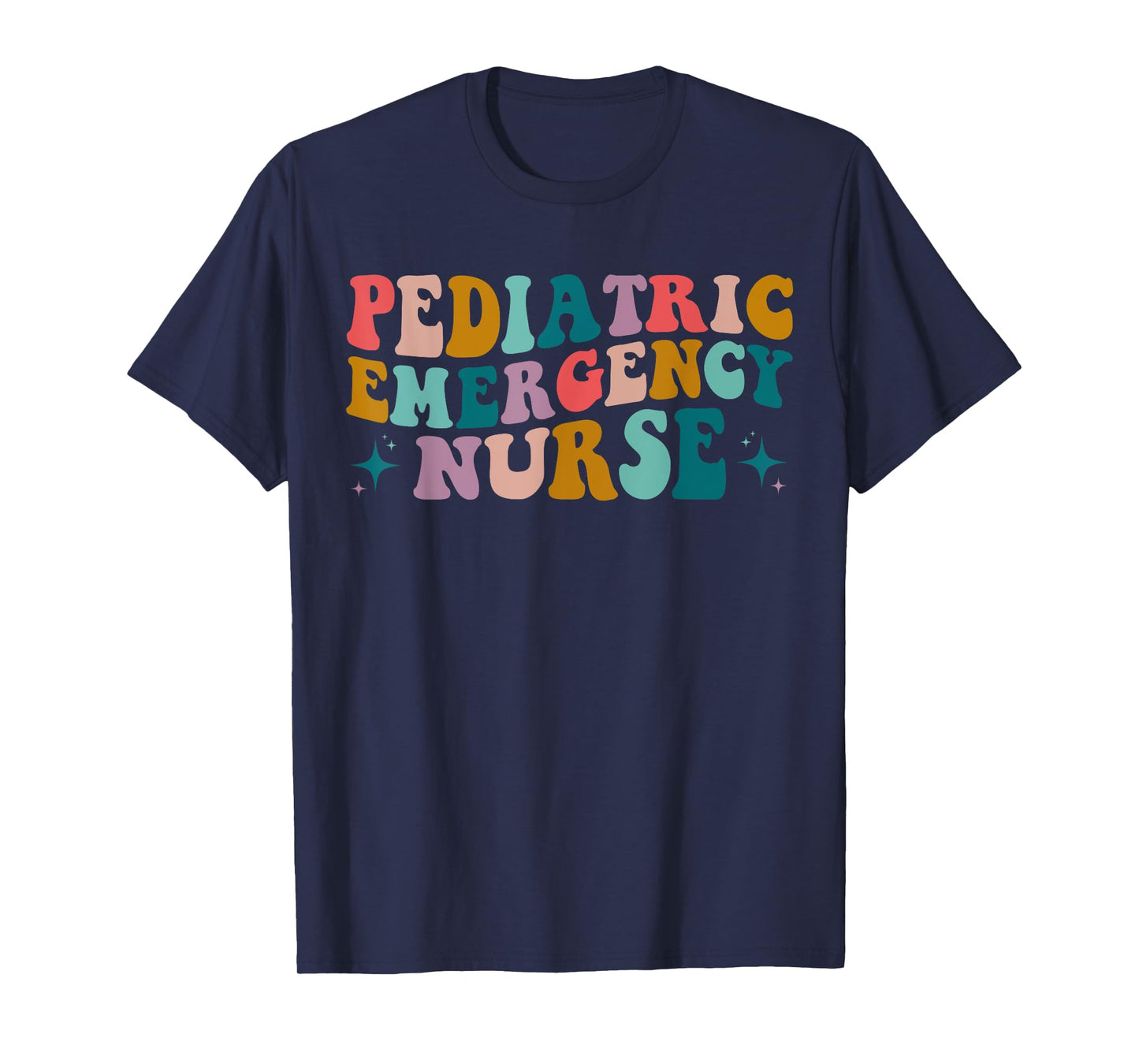 PEDS Emergency design Pediatric ER Nurse Emergency Room RN Nursing groovy retro T-Shirt