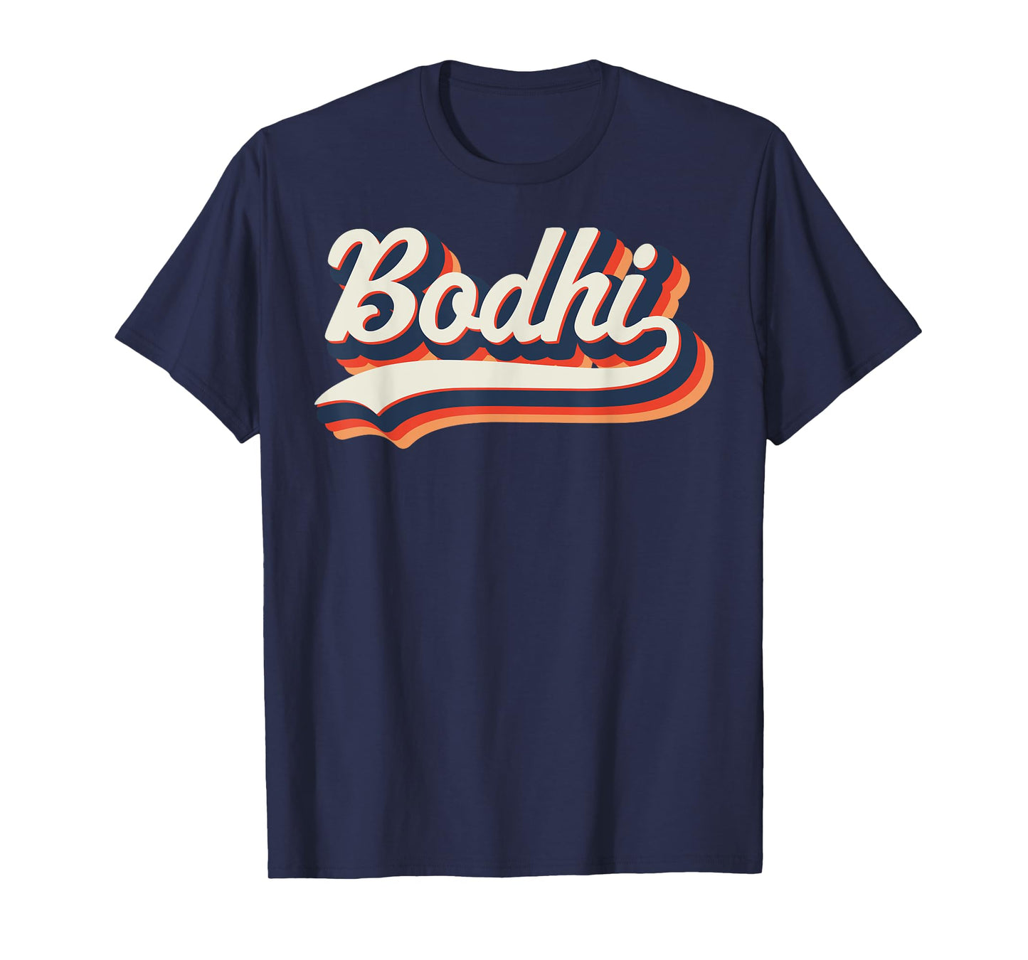 Bodhi First Name 70s Retro Groovy Custom Personalized Name T-Shirt
