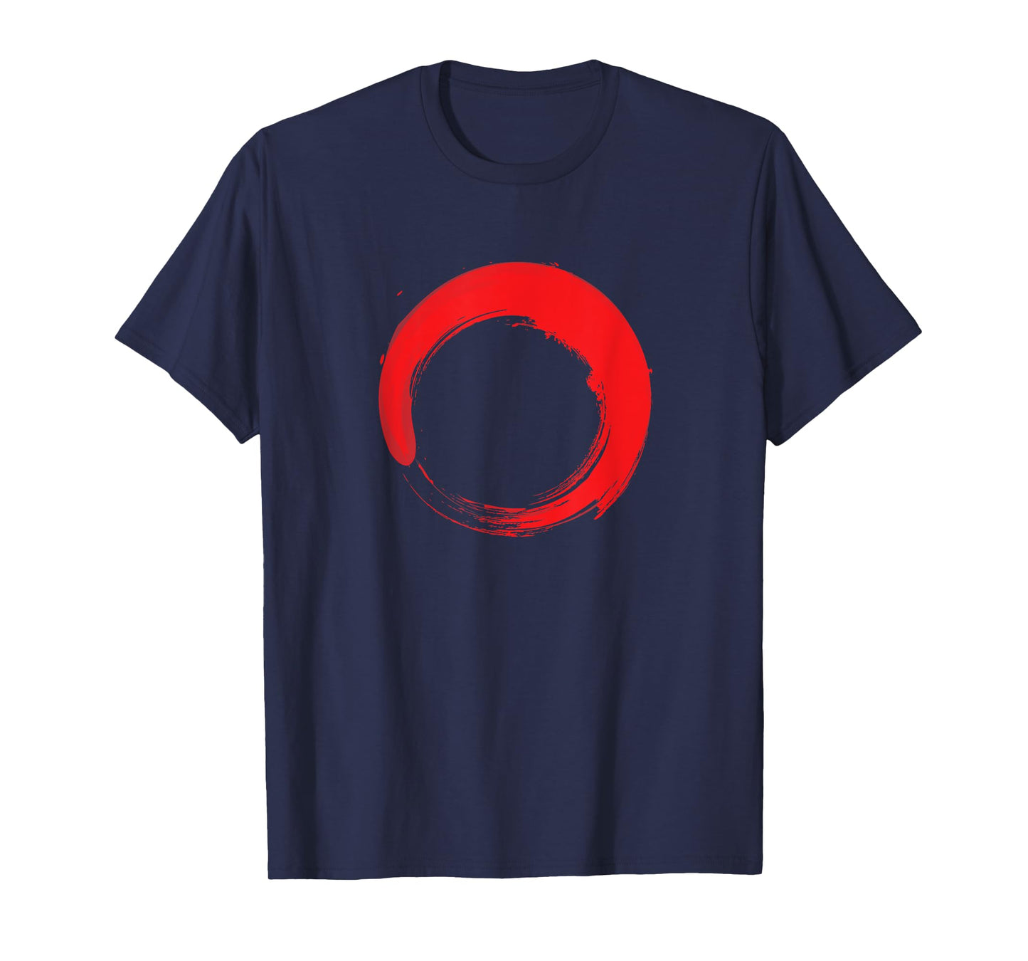 Red Enso Zen T-Shirt - Zen Buddhist Circle T-Shirt