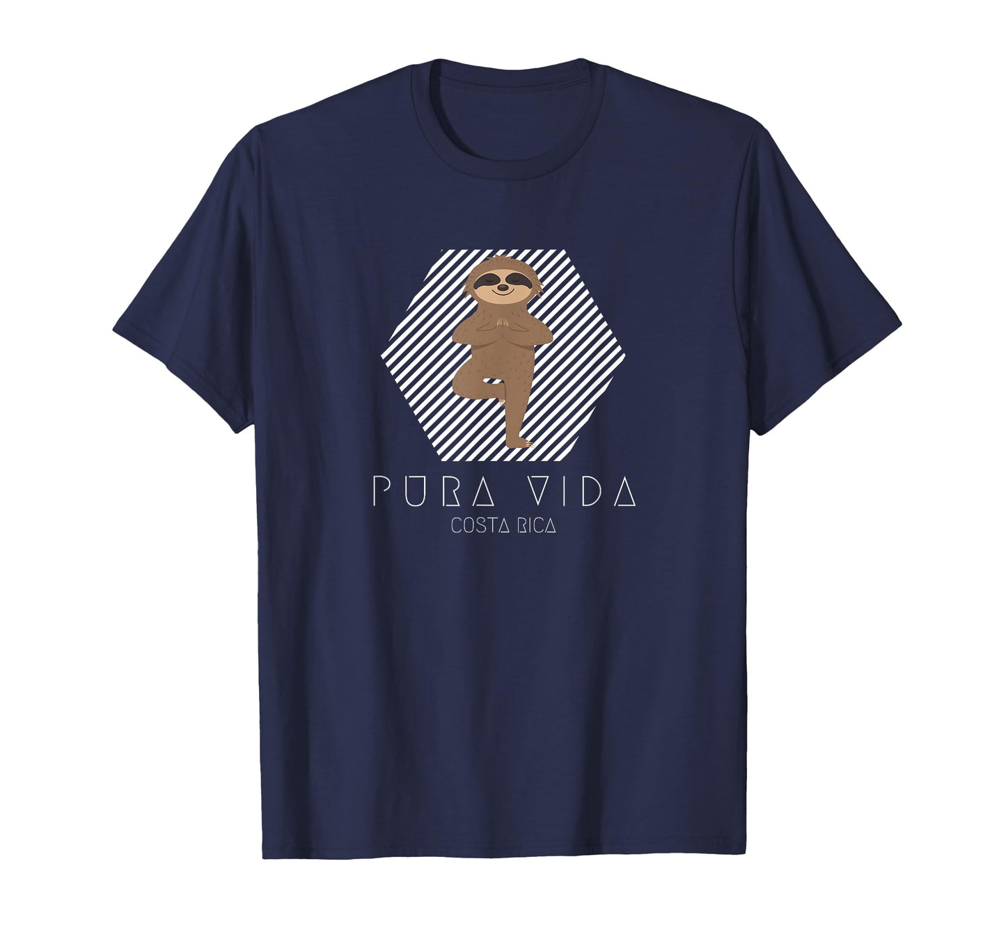 Costa Rica Yoga Sloth Pura Vida Souvenir T-Shirt