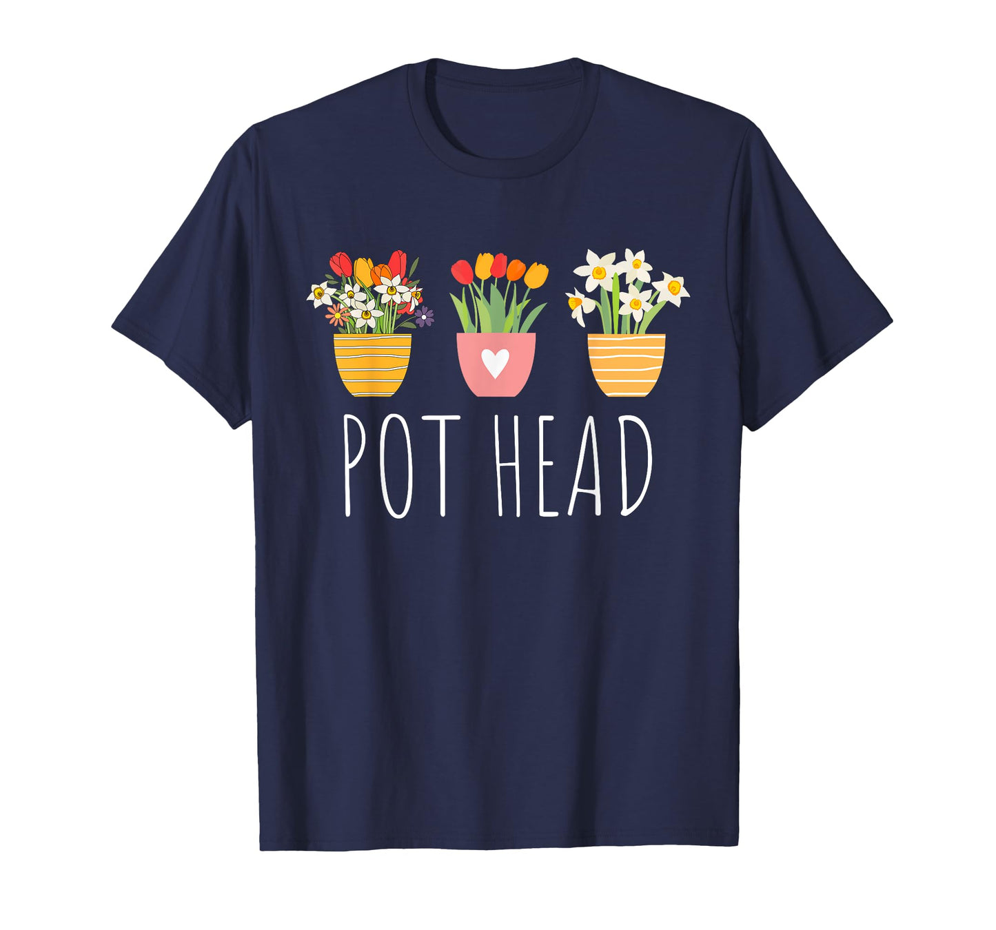 Funny Pot Plants Head Cute Funny Succulent Garden Gardening T-Shirt