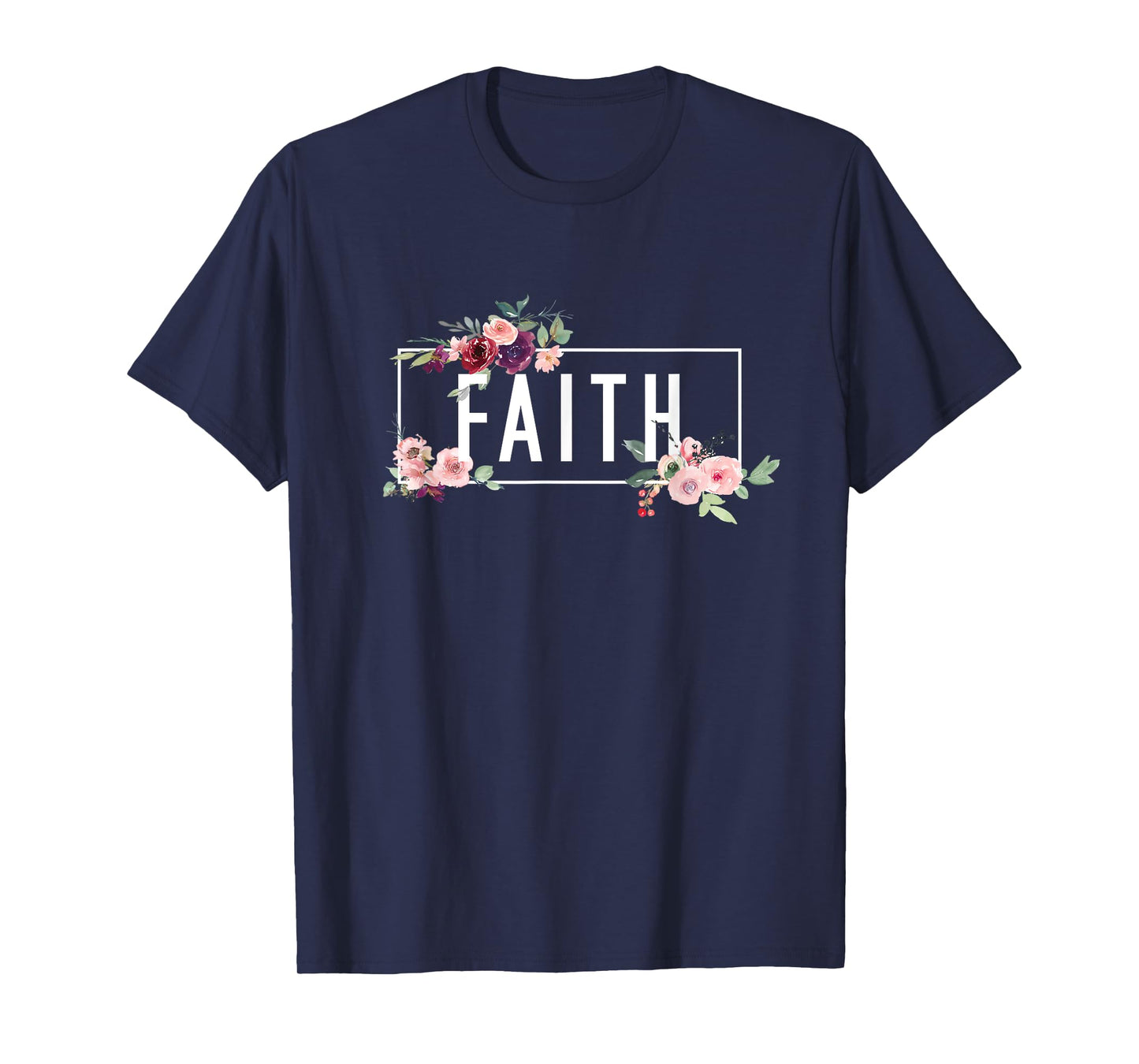 Modern Flora Flowers Bouquet Design. Spiritual Woman Faith T-Shirt