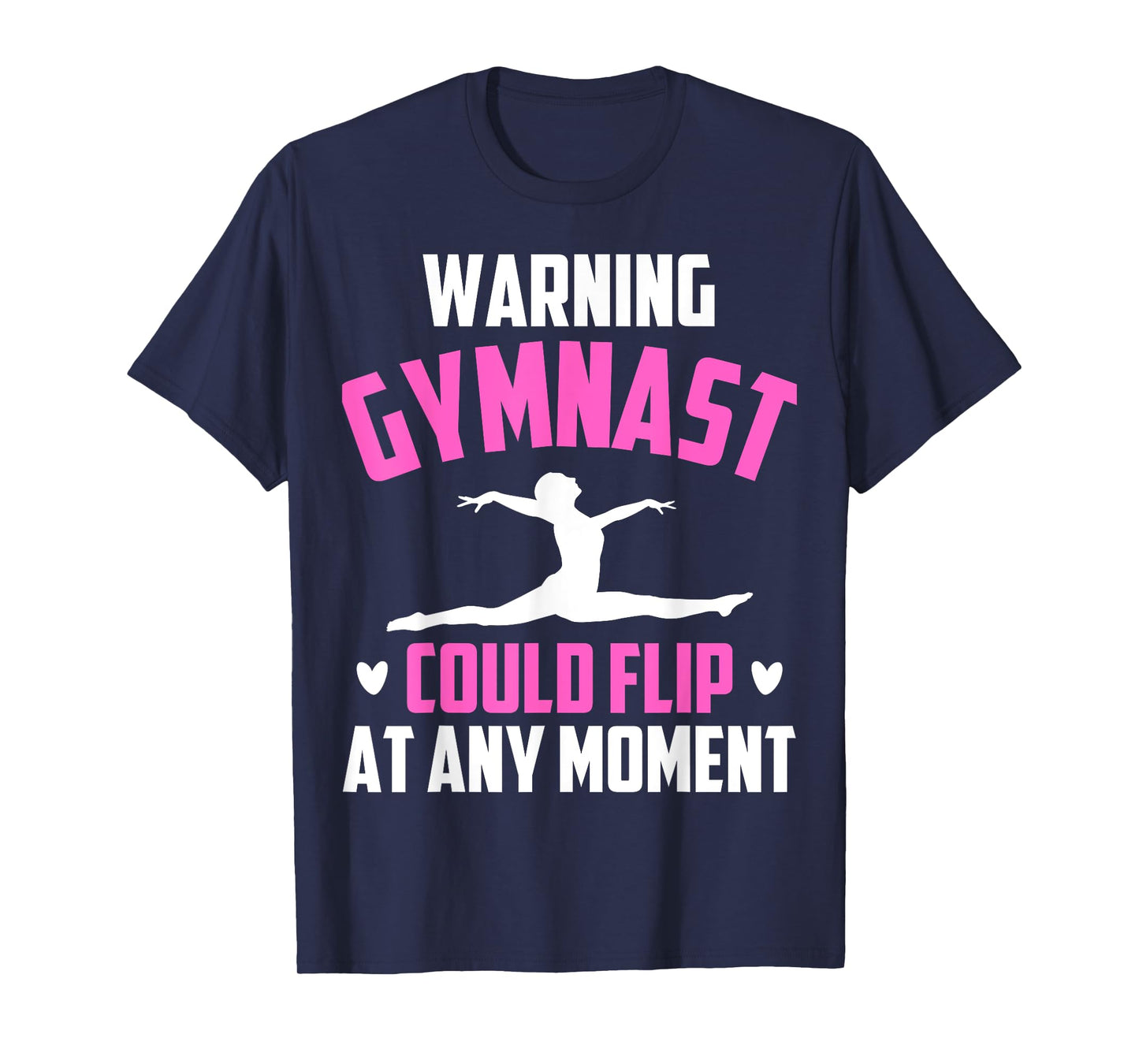 Warning Gymnast Could Flip At Any Moment For Girls Kids T-Shirt