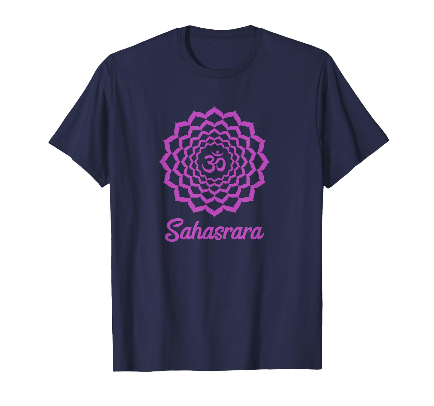 Crown Chakra Symbol Purple Sahasrara Yogi Yoga T-Shirt