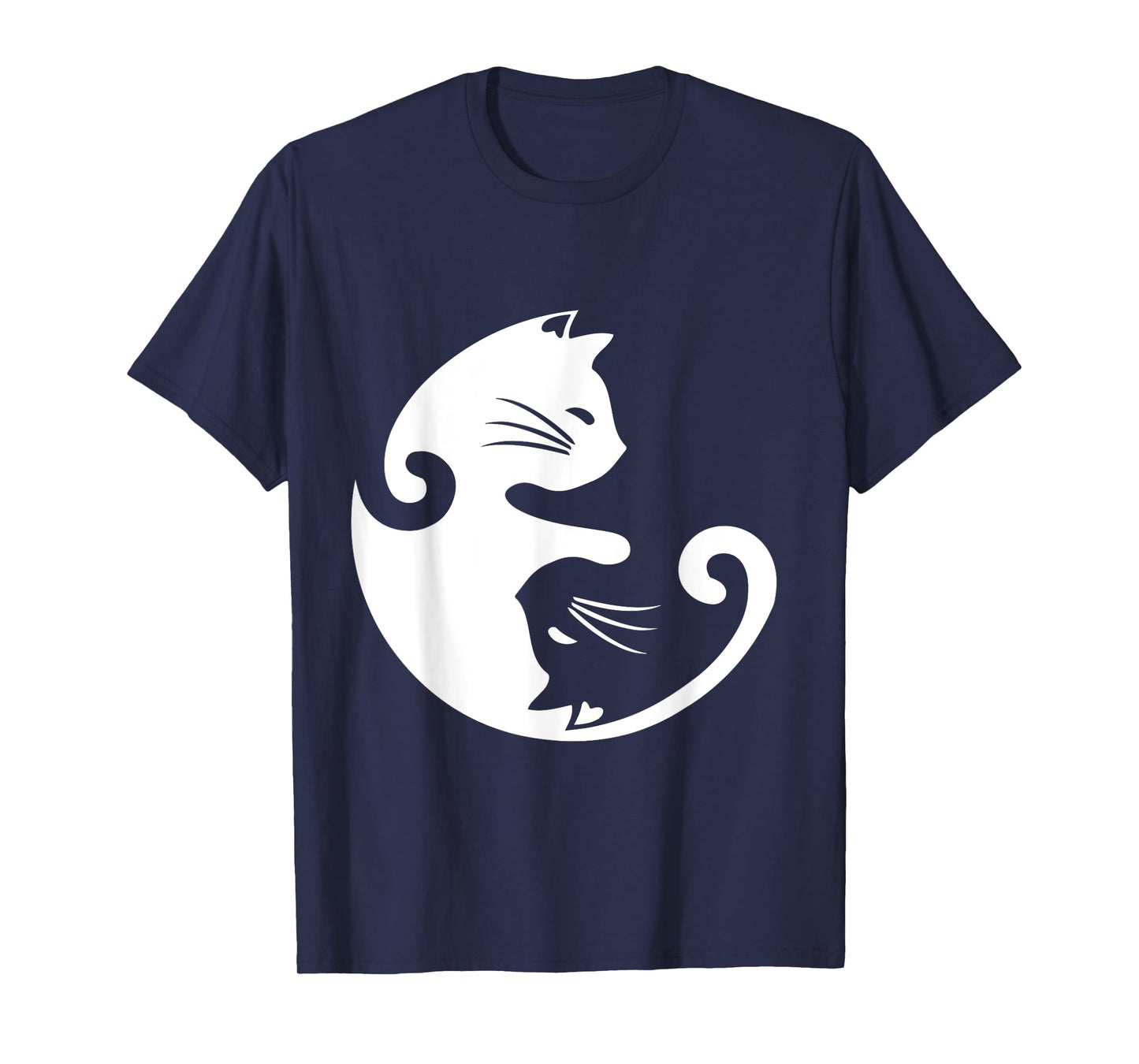Cat Ying Yang Shirt Spirituality Meditation Yoga Gift Tee Men Women Girls Kids T-Shirt