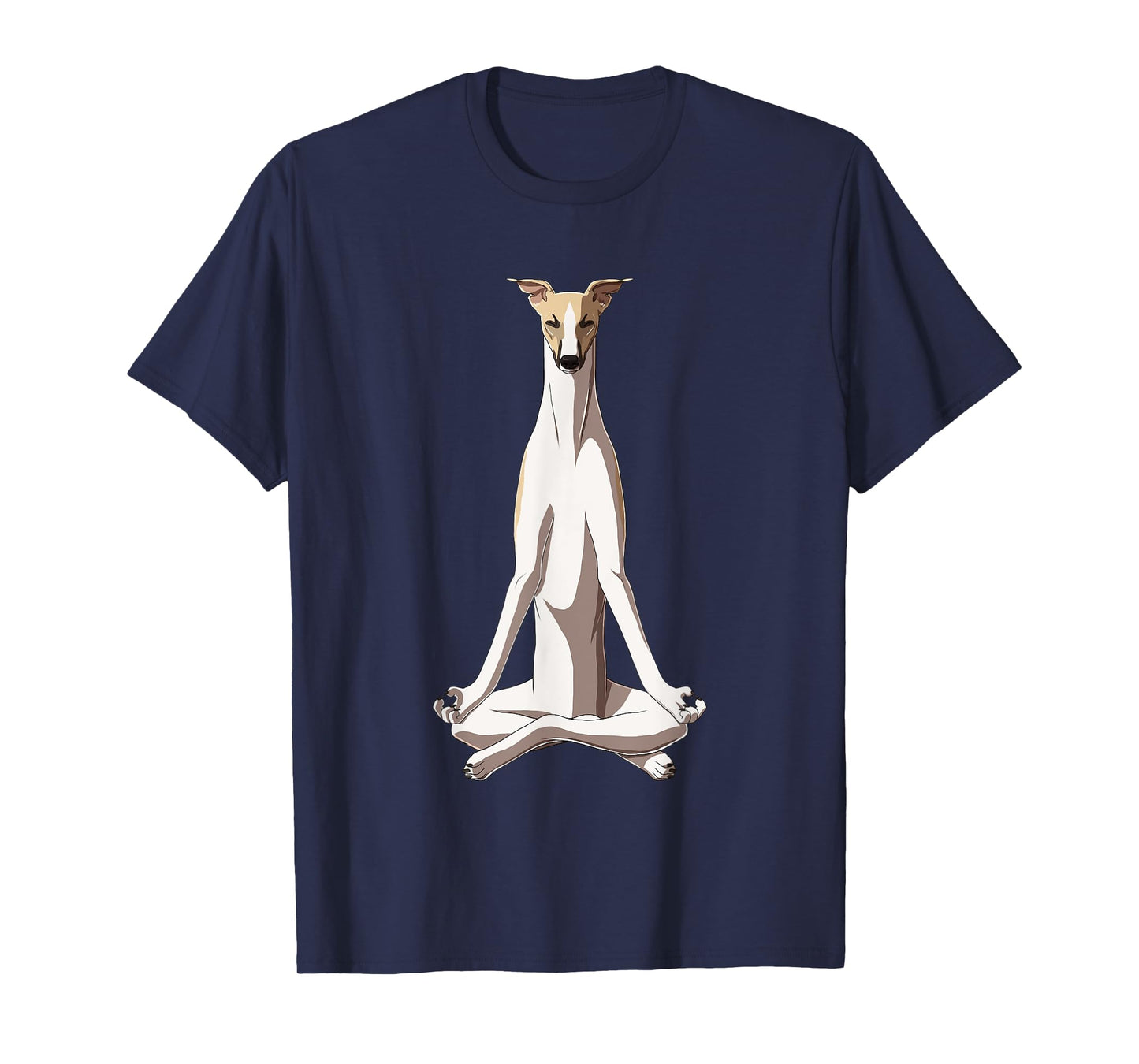 Funny Yoga Dog Whippet Men Women Girls Kids T-Shirt