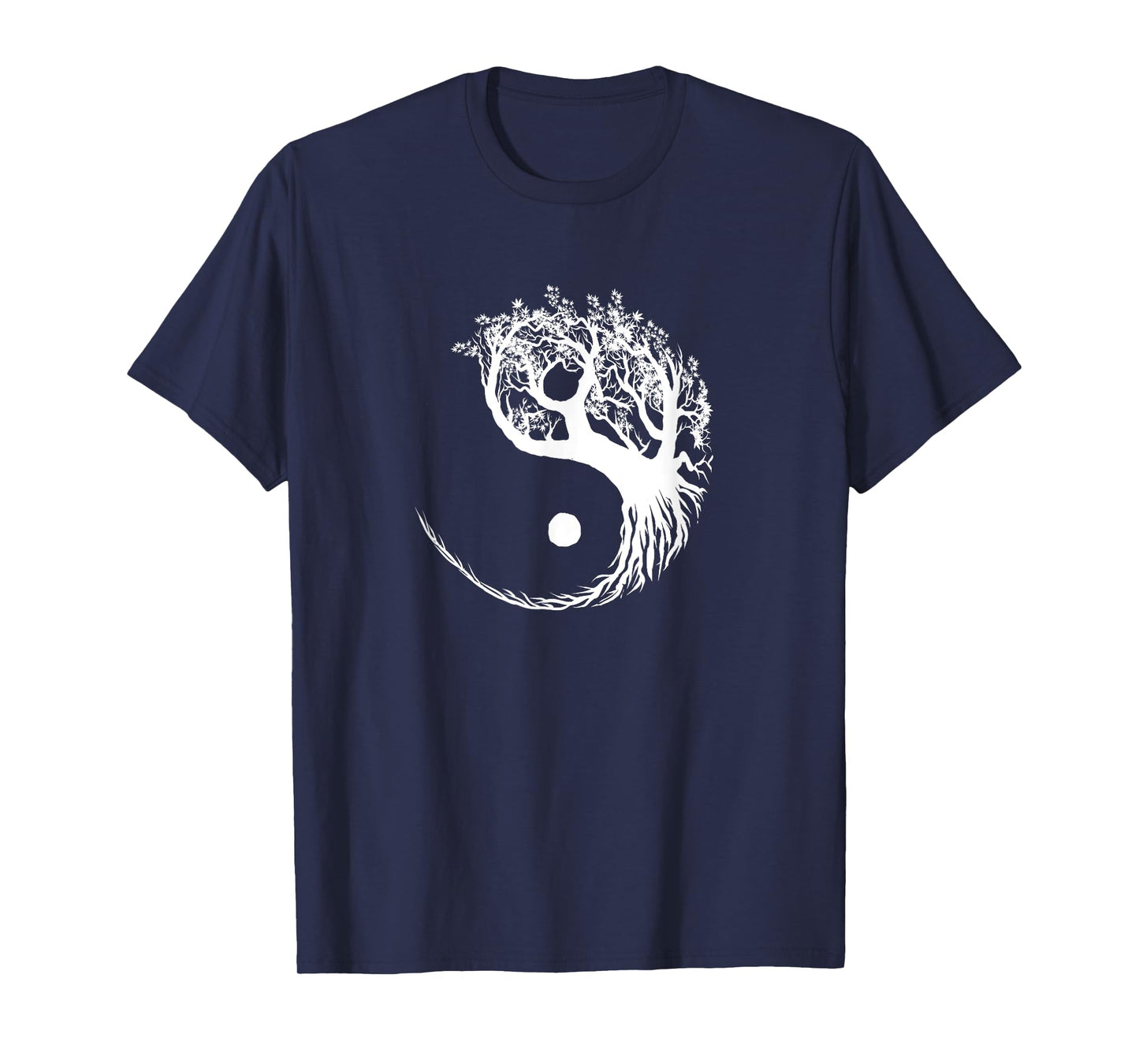 Mandala Yin Yang Bonsai Tree Funny Hippie Gift For Men Women T-Shirt