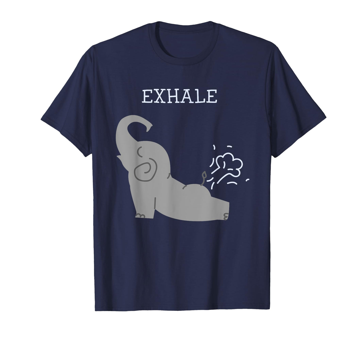 Exhale Elephant Fart Yoga T-Shirt