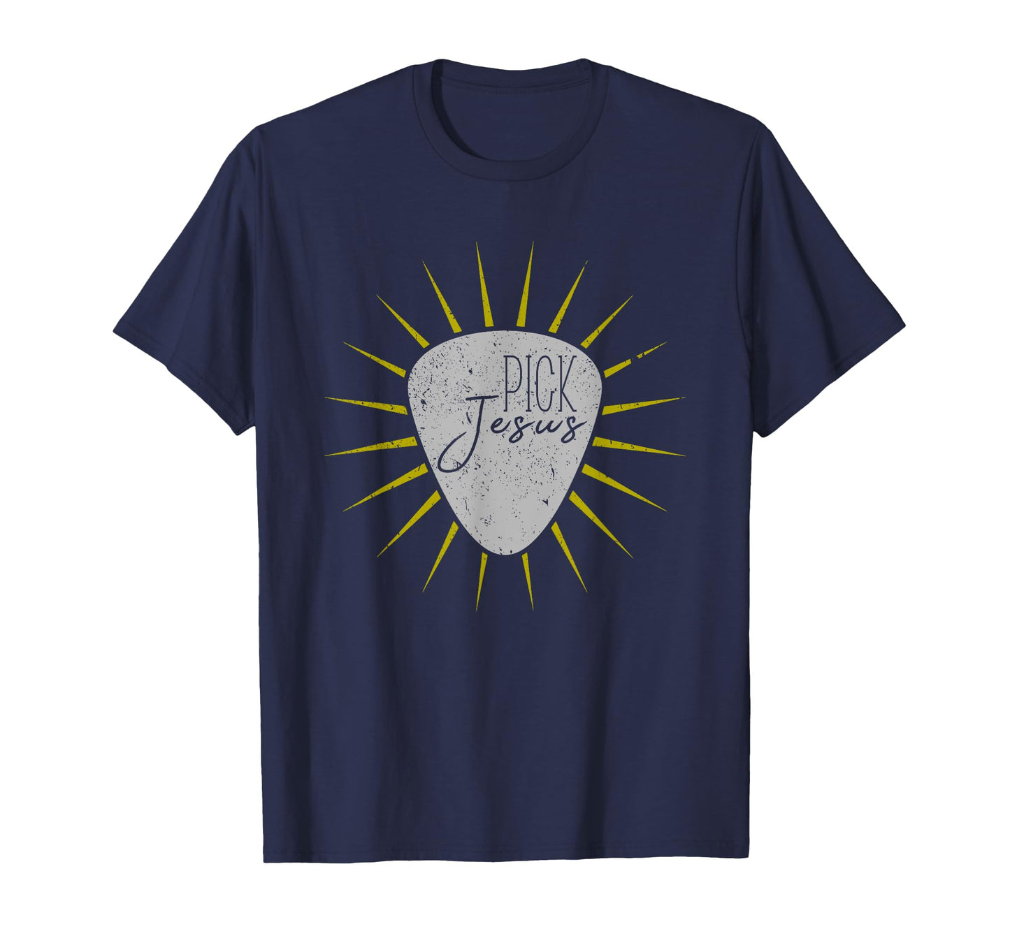 Pick Jesus T-Shirt Christian Guitar Player Guitarist Gift T-Shirt
