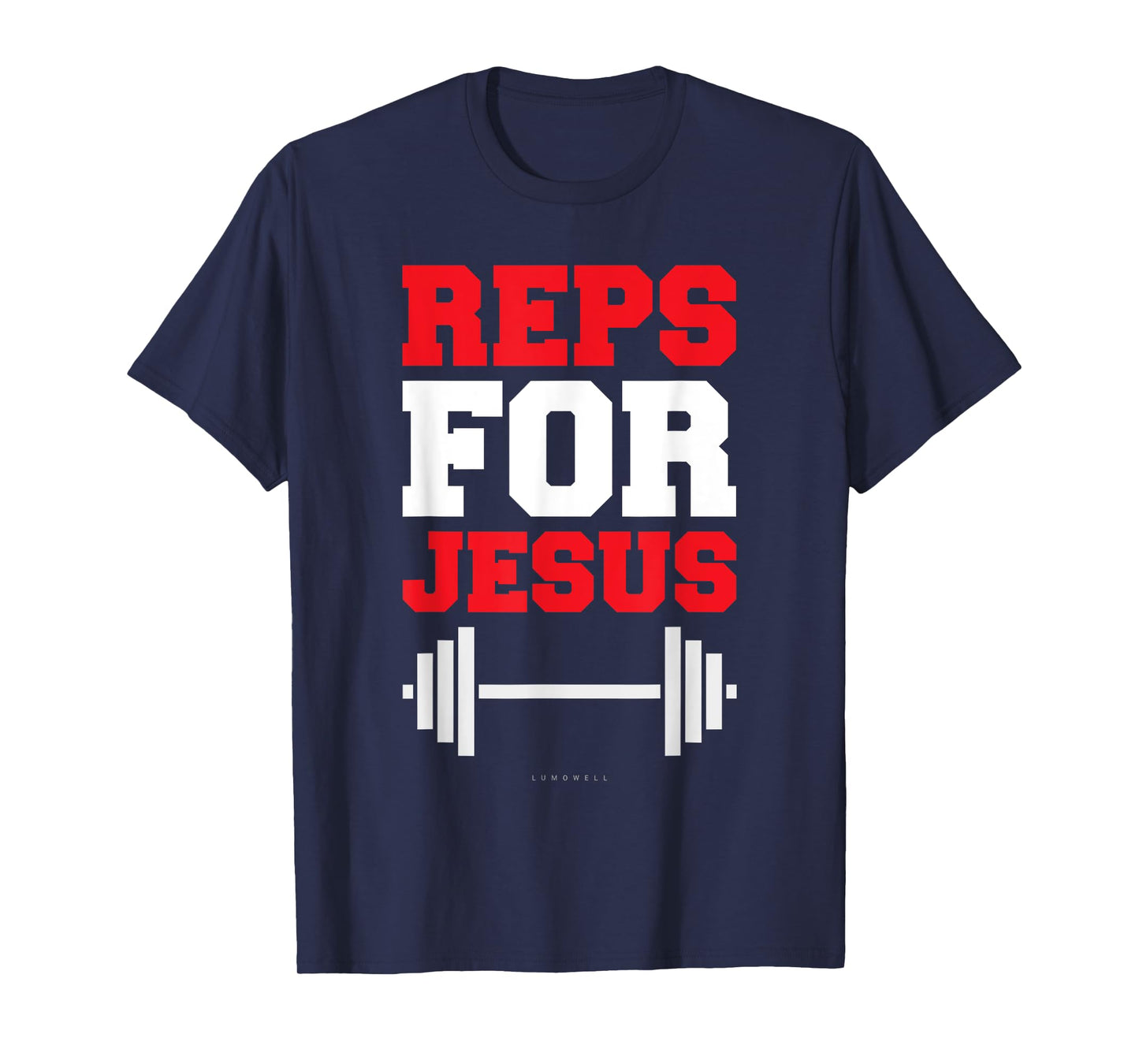 Reps For Jesus Tee. Funny Gym Jesus Tshirts With Sayings T-Shirt