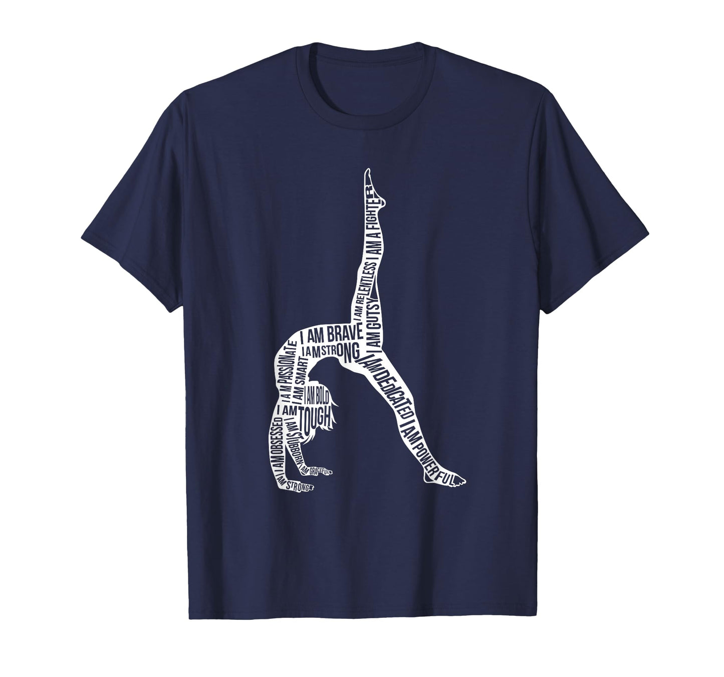 Cheerleading Tumbling Flip Acrobatic Girls Design Gymnastics Typography Funny Gymnast Handstand Women's Black Short Sleeve Classic Fit T-Shirt