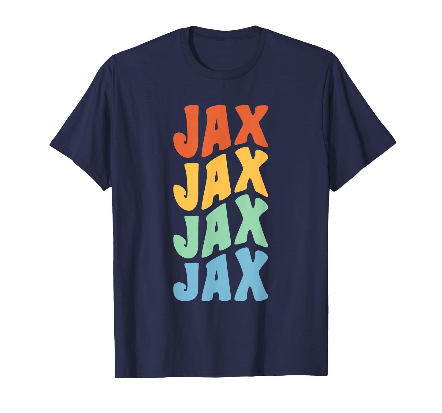 Jax First Name Retro Groovy Personalized T-Shirt
