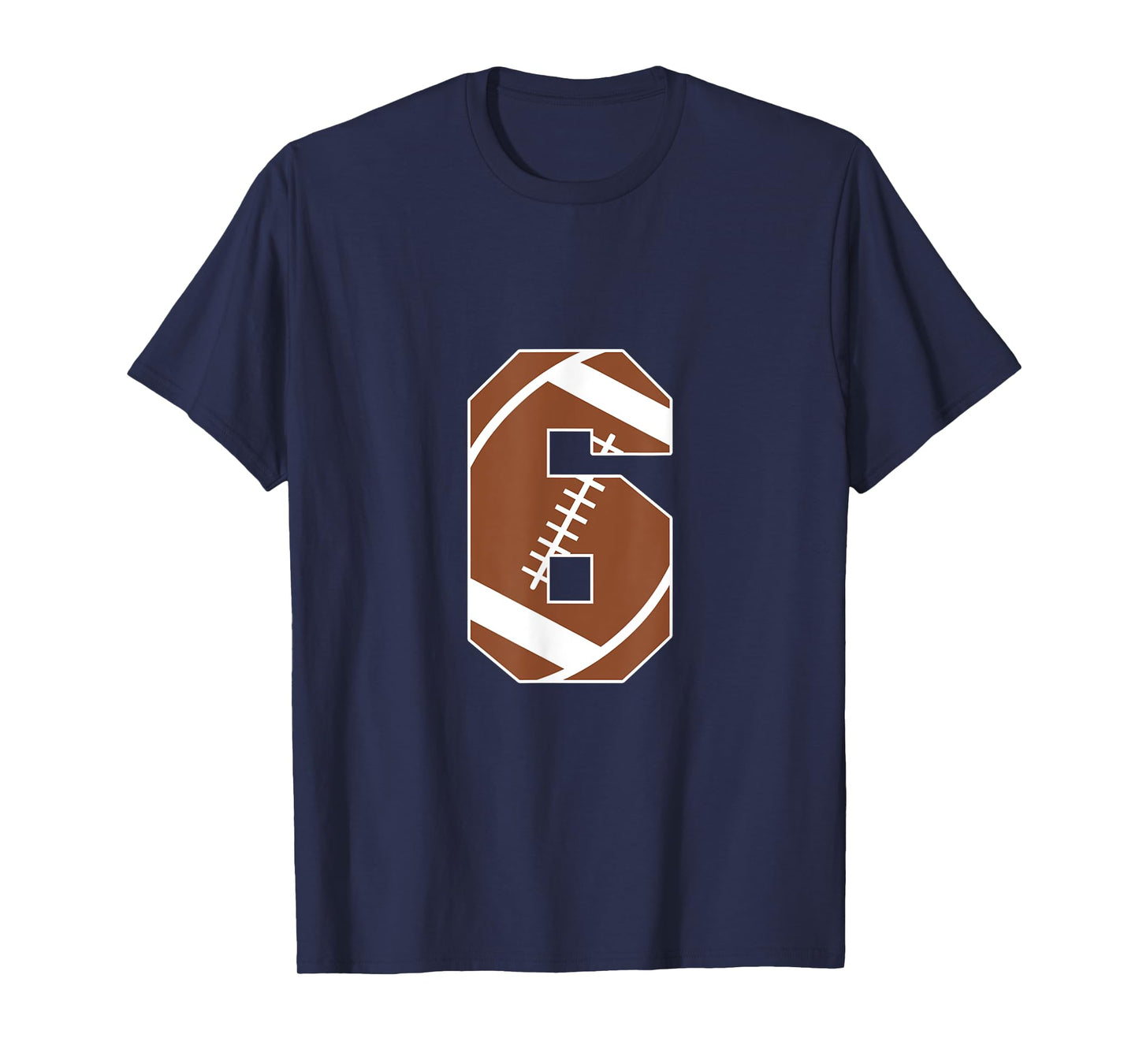 6th Birthday Kids Football Birthday Party 6 Years Old Boys T-Shirt
