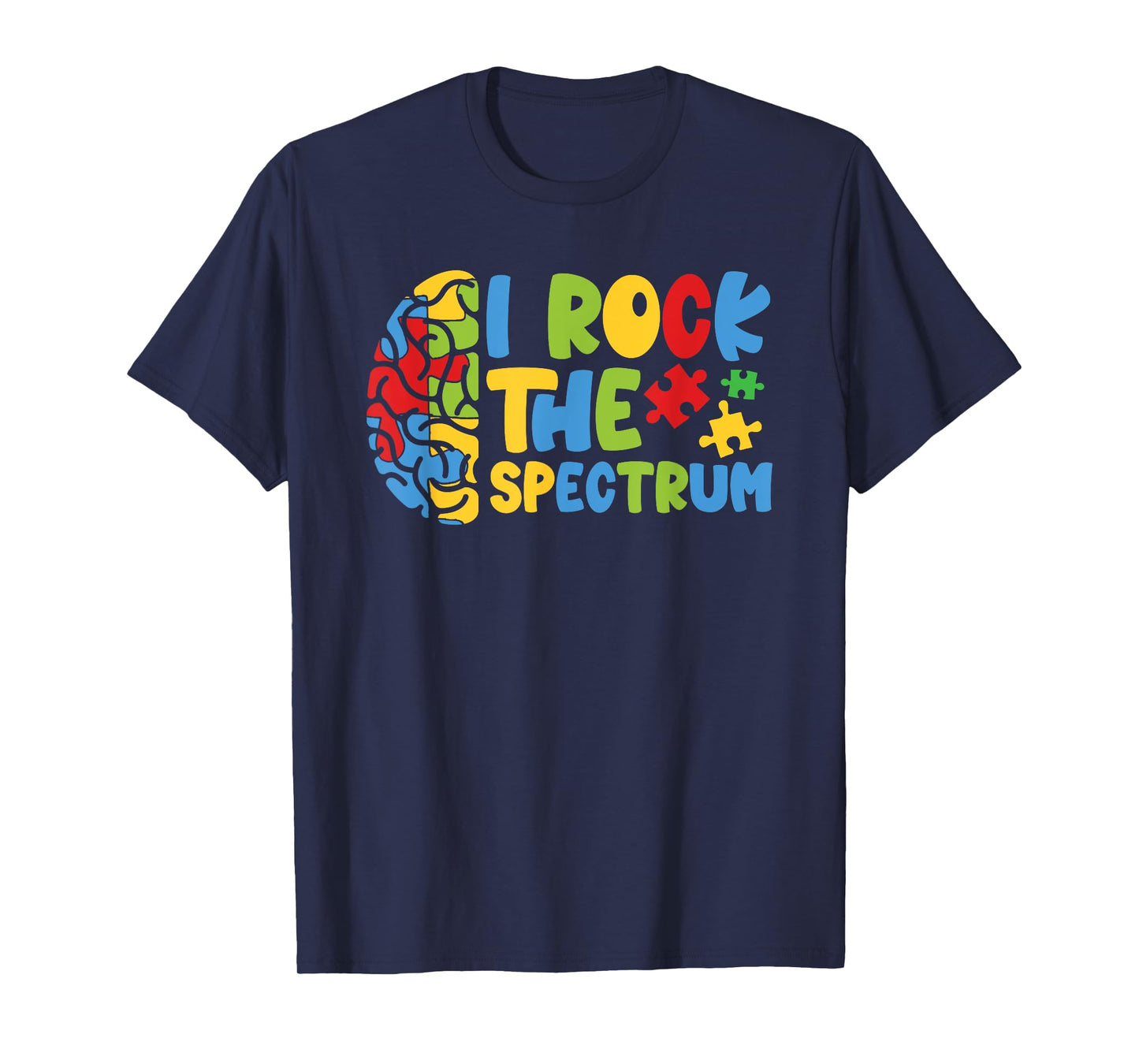Autistic Autism Awareness Boys Toddler I Rock The Spectrum T-Shirt