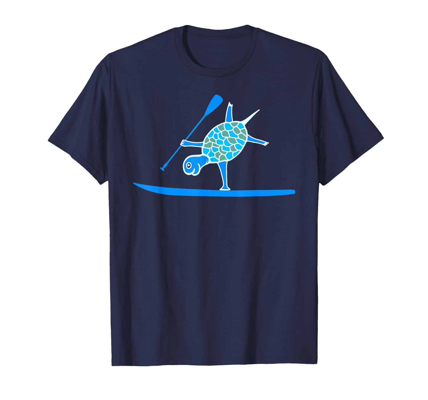 Standup Paddleboarding SUP One Arm Handstand Turtle Paddling T-Shirt