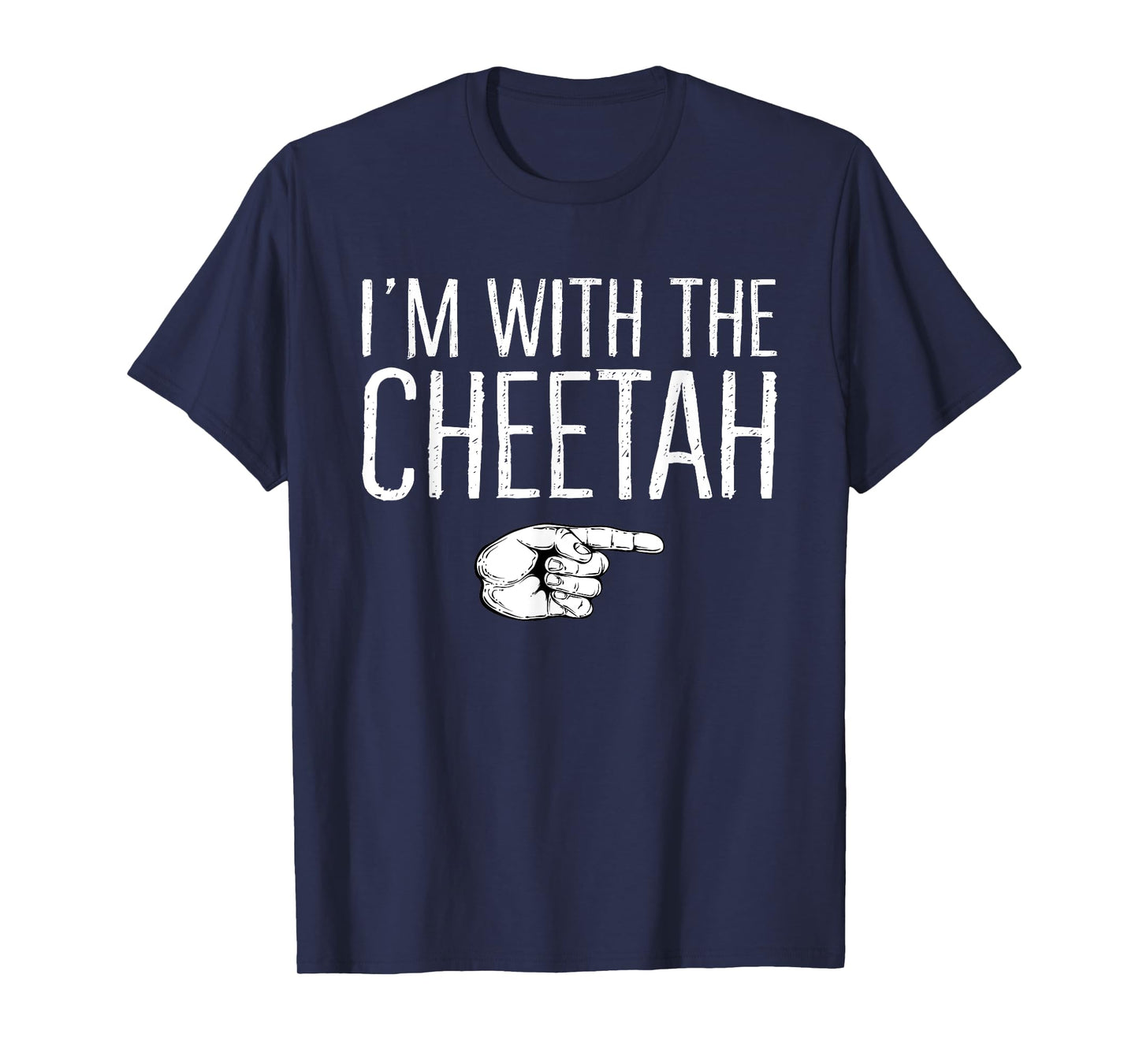 I'm With The Cheetah Matching Costume Lazy Halloween Party T-Shirt