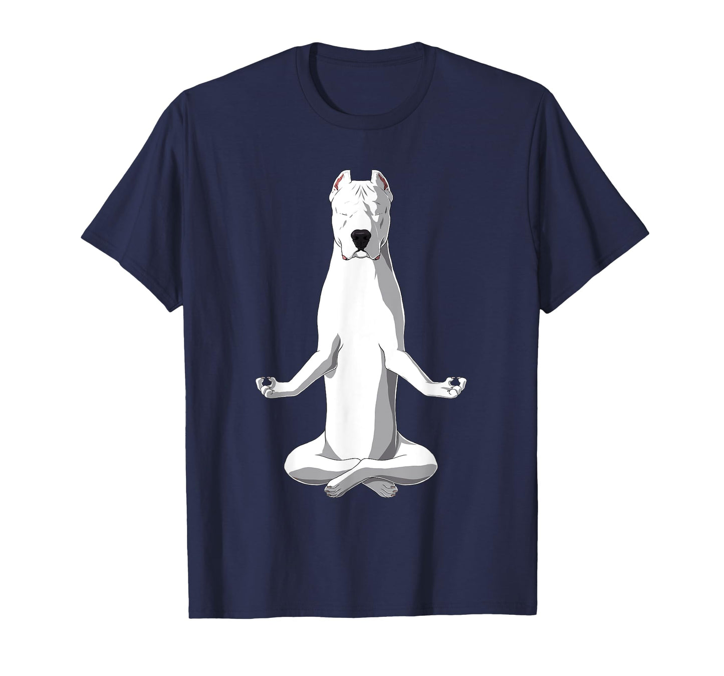 Yoga Dog Dogo Argentino T-Shirt for Men Women