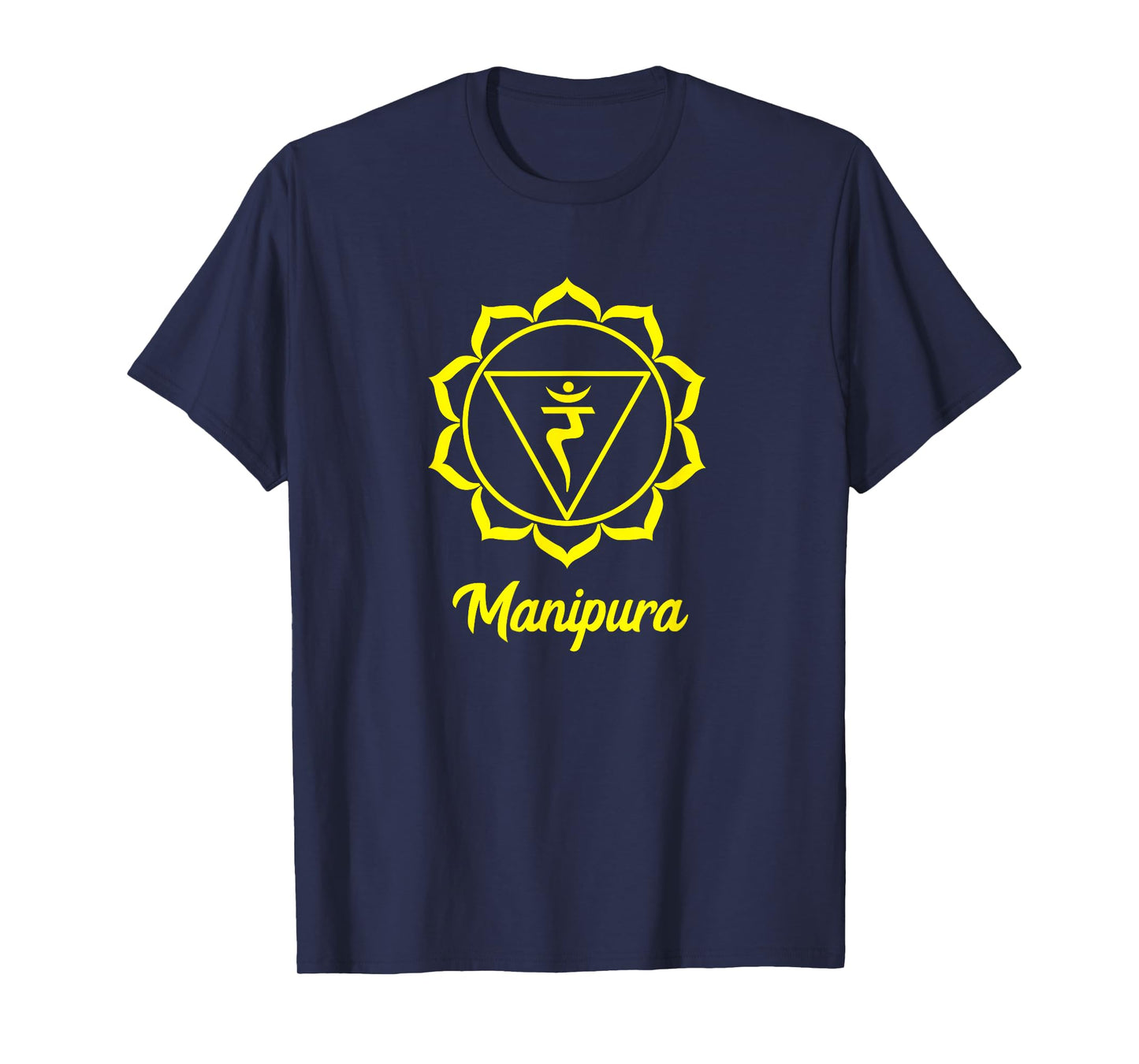 Solar Plexus Chakra Symbol Yellow Manipura Yogi Yoga T-Shirt
