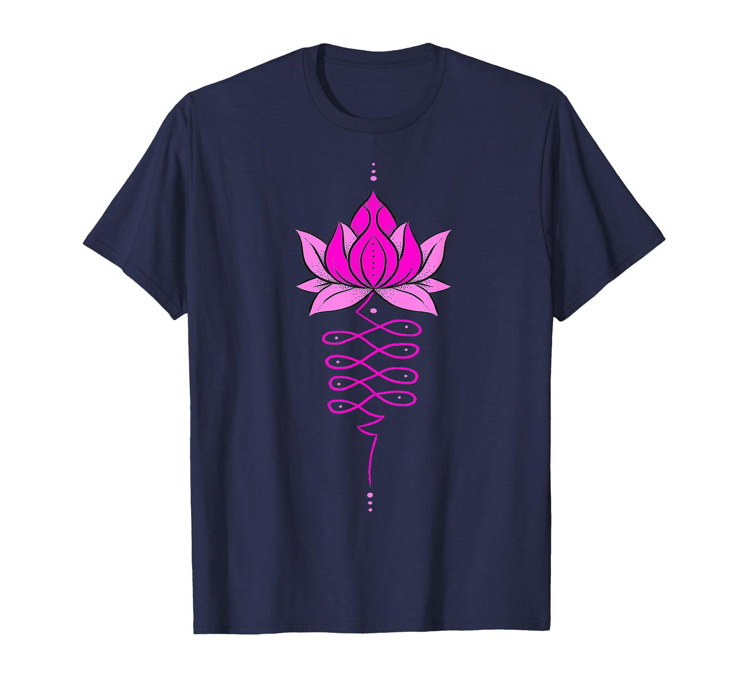 Unalome Lotus Flower Tree Mandala Tattoo Boho Zen Yoga T-Shirt