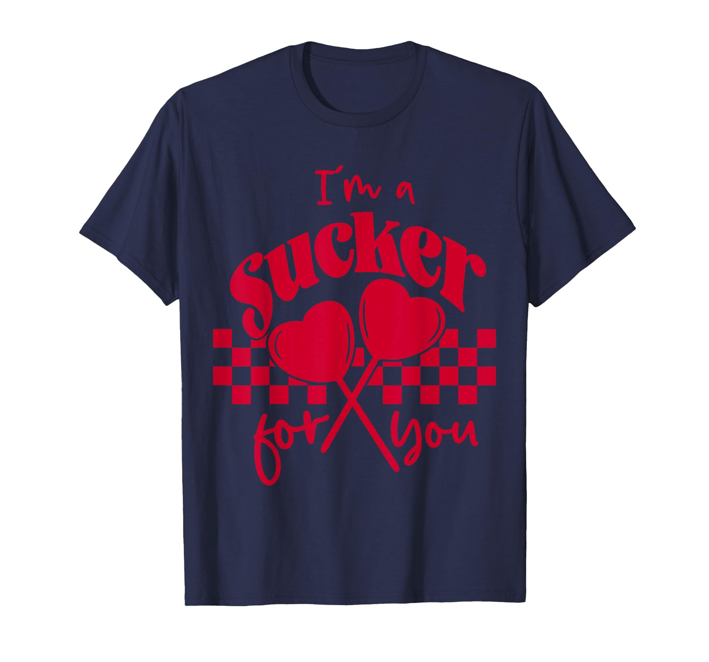 Groovy I'm A Sucker For You Retro Heart Candy Valentines T-Shirt