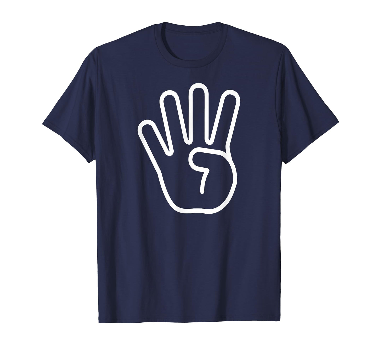 Kids 4th Birthday Fingers Four Years Old Boys Girls T-Shirt