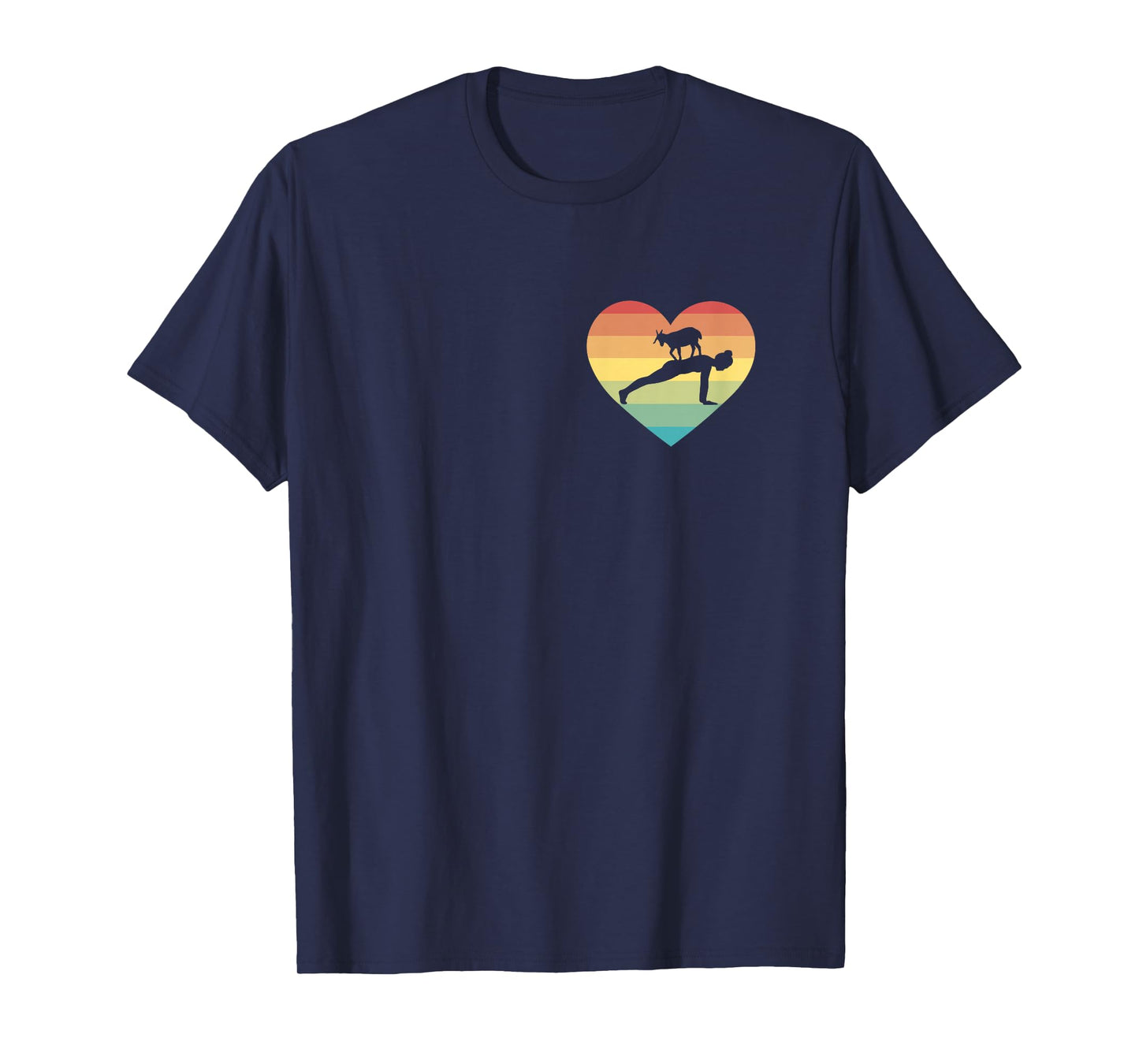 Goat Yoga Heart nny Meditation Zen Namaste Goat Yoga Girls T-Shirt